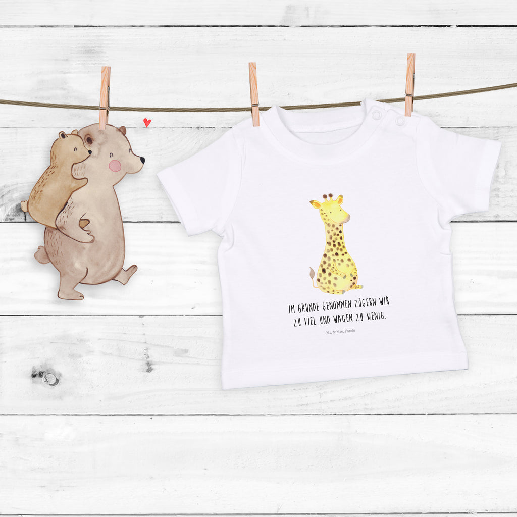 Organic Baby Shirt Giraffe Zufrieden Baby T-Shirt, Jungen Baby T-Shirt, Mädchen Baby T-Shirt, Shirt, Afrika, Wildtiere, Giraffe, Zufrieden, Glück, Abenteuer