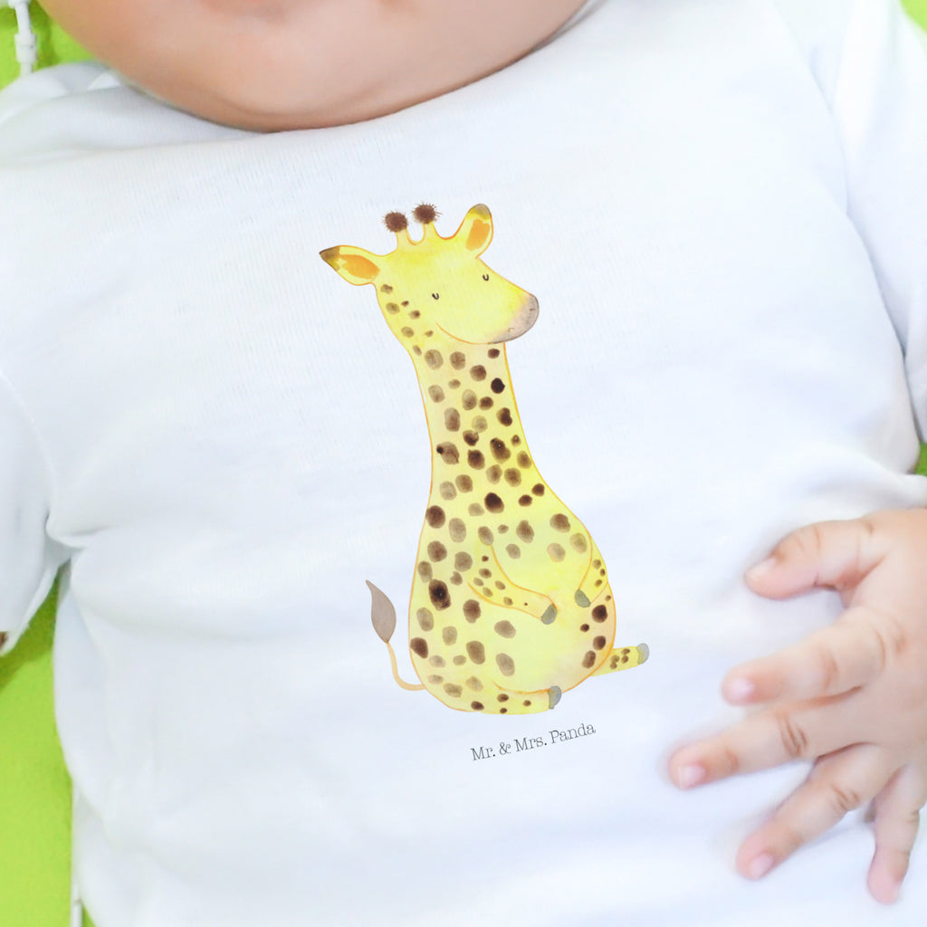 12-18 Monate Baby Longsleeve Giraffe Zufrieden Mädchen, Jungen, Baby, Langarm, Bio, Kleidung, Afrika, Wildtiere, Giraffe, Zufrieden, Glück, Abenteuer