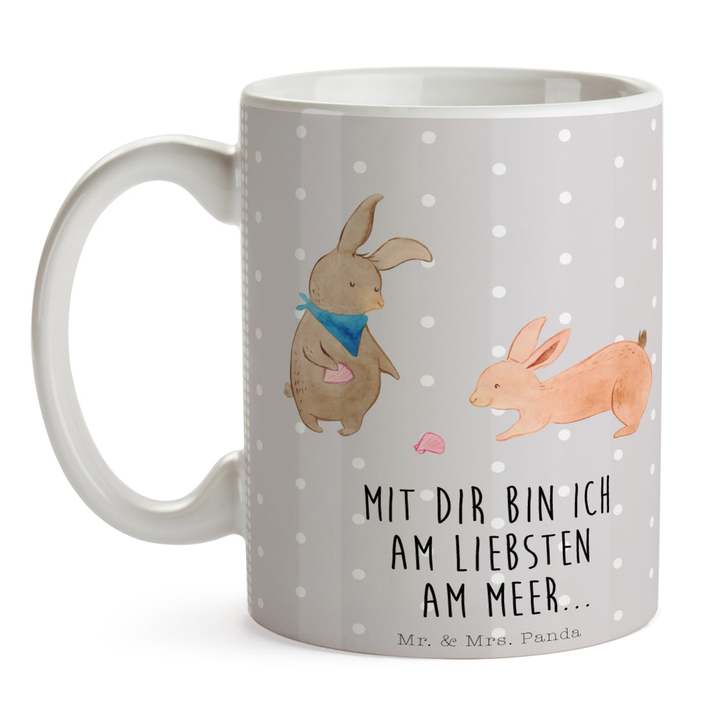 Tasse Hasen Muschel Hasen, beste Freundin, Freundin, Freundinnen, best friends, BFF, Muscheln sammeln, Muscheln, Meer Becher, Kaffeetasse, Kaffeebecher, Tee, Frühstück, Büro  Familie, Vatertag, Muttertag, Bruder, Schwester, Mama, Papa, Oma, Opa