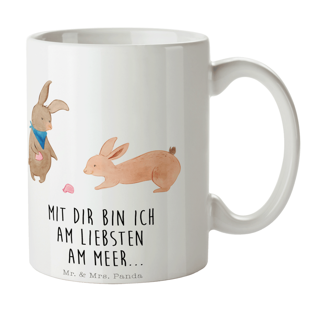 Tasse Hasen Muschel Hasen, beste Freundin, Freundin, Freundinnen, best friends, BFF, Muscheln sammeln, Muscheln, Meer Becher, Kaffeetasse, Kaffeebecher, Tee, Frühstück, Büro  Familie, Vatertag, Muttertag, Bruder, Schwester, Mama, Papa, Oma, Opa