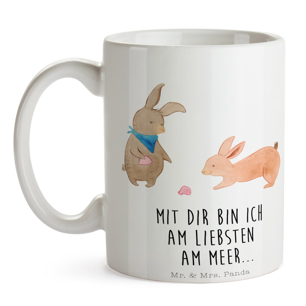 Tasse Hasen Muschel Hasen, beste Freundin, Freundin, Freundinnen, best friends, BFF, Muscheln sammeln, Muscheln, Meer Becher, Kaffeetasse, Kaffeebecher, Tee, Frühstück, Büro  Familie, Vatertag, Muttertag, Bruder, Schwester, Mama, Papa, Oma, Opa