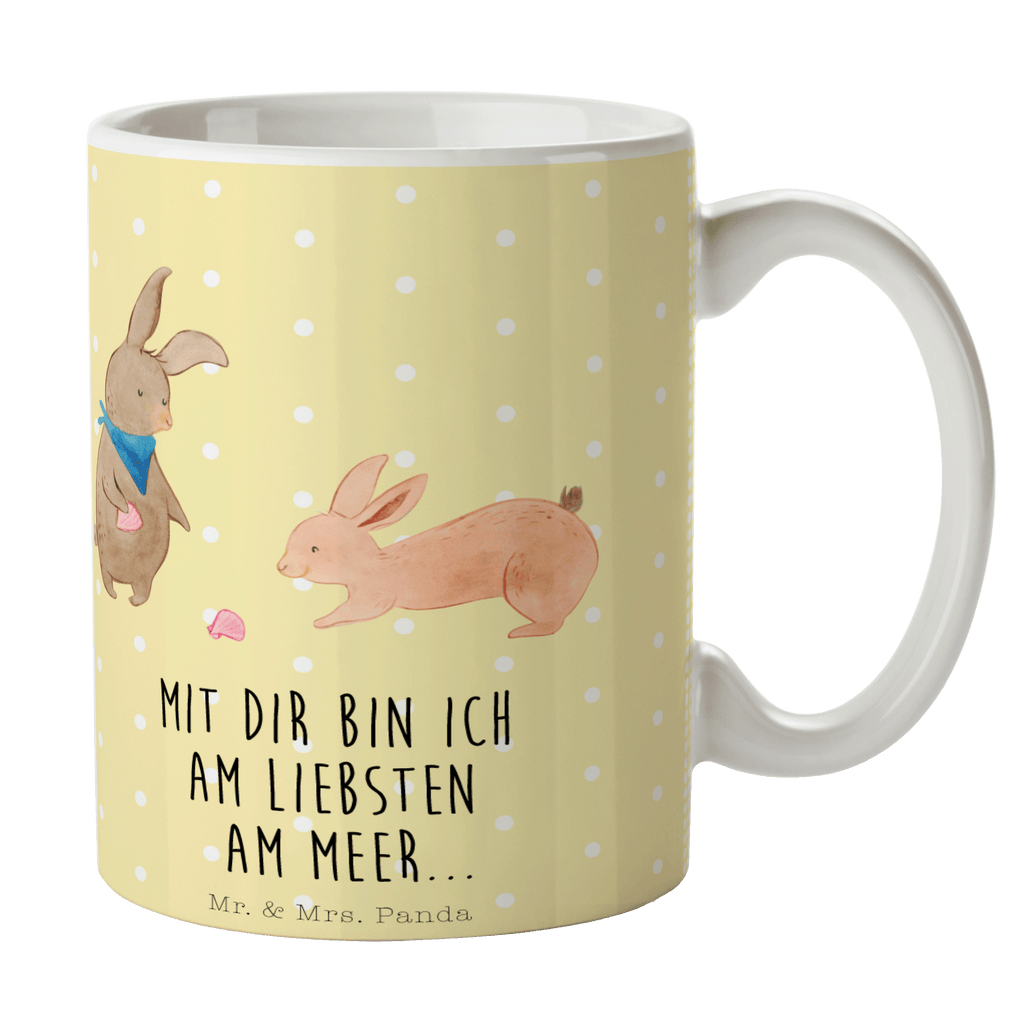 Tasse Hasen Muschel Hasen, beste Freundin, Freundin, Freundinnen, best friends, BFF, Muscheln sammeln, Muscheln, Meer Becher, Kaffeetasse, Kaffeebecher, Tee, Frühstück, Büro  Familie, Vatertag, Muttertag, Bruder, Schwester, Mama, Papa, Oma, Opa