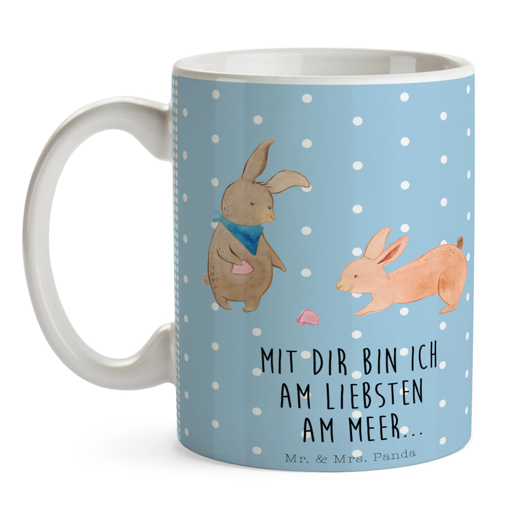 Tasse Hasen Muschel Hasen, beste Freundin, Freundin, Freundinnen, best friends, BFF, Muscheln sammeln, Muscheln, Meer Becher, Kaffeetasse, Kaffeebecher, Tee, Frühstück, Büro  Familie, Vatertag, Muttertag, Bruder, Schwester, Mama, Papa, Oma, Opa
