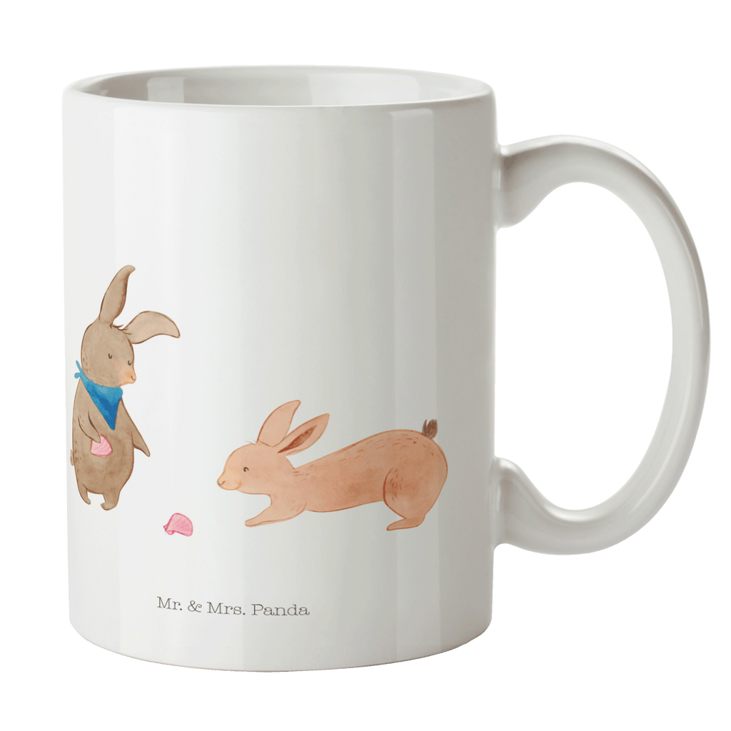 Tasse Hasen Muschel Hasen, beste Freundin, Freundin, Freundinnen, best friends, BFF, Muscheln sammeln, Muscheln, Meer Becher, Kaffeetasse, Kaffeebecher, Tee, Frühstück, Büro  Familie, Vatertag, Muttertag, Bruder, Schwester, Mama, Papa, Oma, Opa