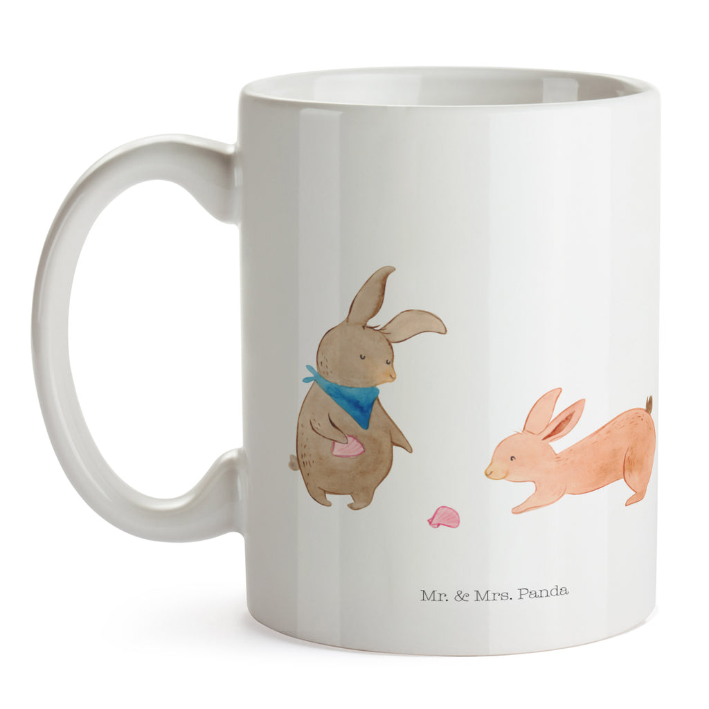 Tasse Hasen Muschel Hasen, beste Freundin, Freundin, Freundinnen, best friends, BFF, Muscheln sammeln, Muscheln, Meer Becher, Kaffeetasse, Kaffeebecher, Tee, Frühstück, Büro  Familie, Vatertag, Muttertag, Bruder, Schwester, Mama, Papa, Oma, Opa