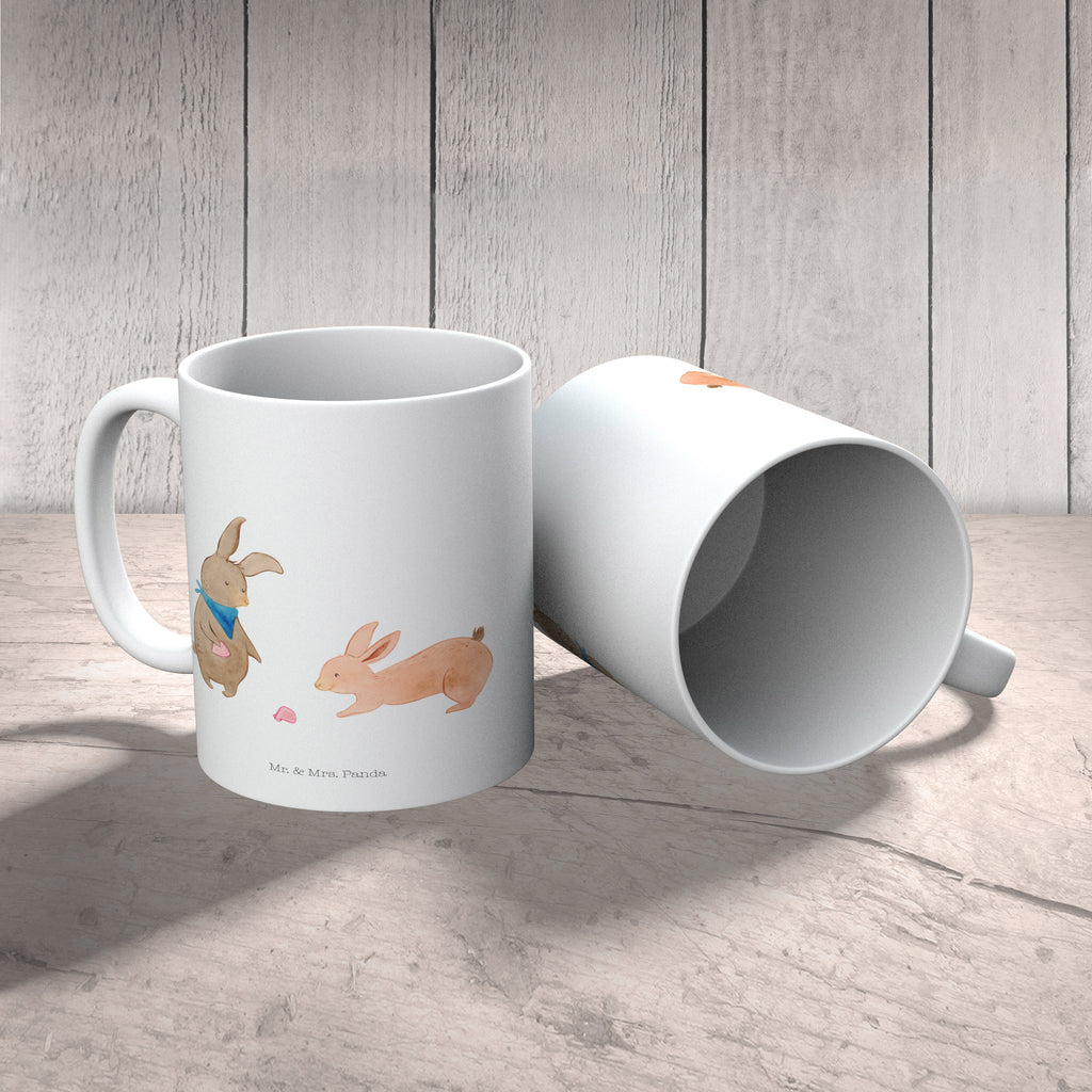 Tasse Hasen Muschel Hasen, beste Freundin, Freundin, Freundinnen, best friends, BFF, Muscheln sammeln, Muscheln, Meer Becher, Kaffeetasse, Kaffeebecher, Tee, Frühstück, Büro  Familie, Vatertag, Muttertag, Bruder, Schwester, Mama, Papa, Oma, Opa
