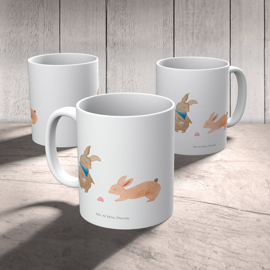 Tasse Hasen Muschel Hasen, beste Freundin, Freundin, Freundinnen, best friends, BFF, Muscheln sammeln, Muscheln, Meer Becher, Kaffeetasse, Kaffeebecher, Tee, Frühstück, Büro  Familie, Vatertag, Muttertag, Bruder, Schwester, Mama, Papa, Oma, Opa