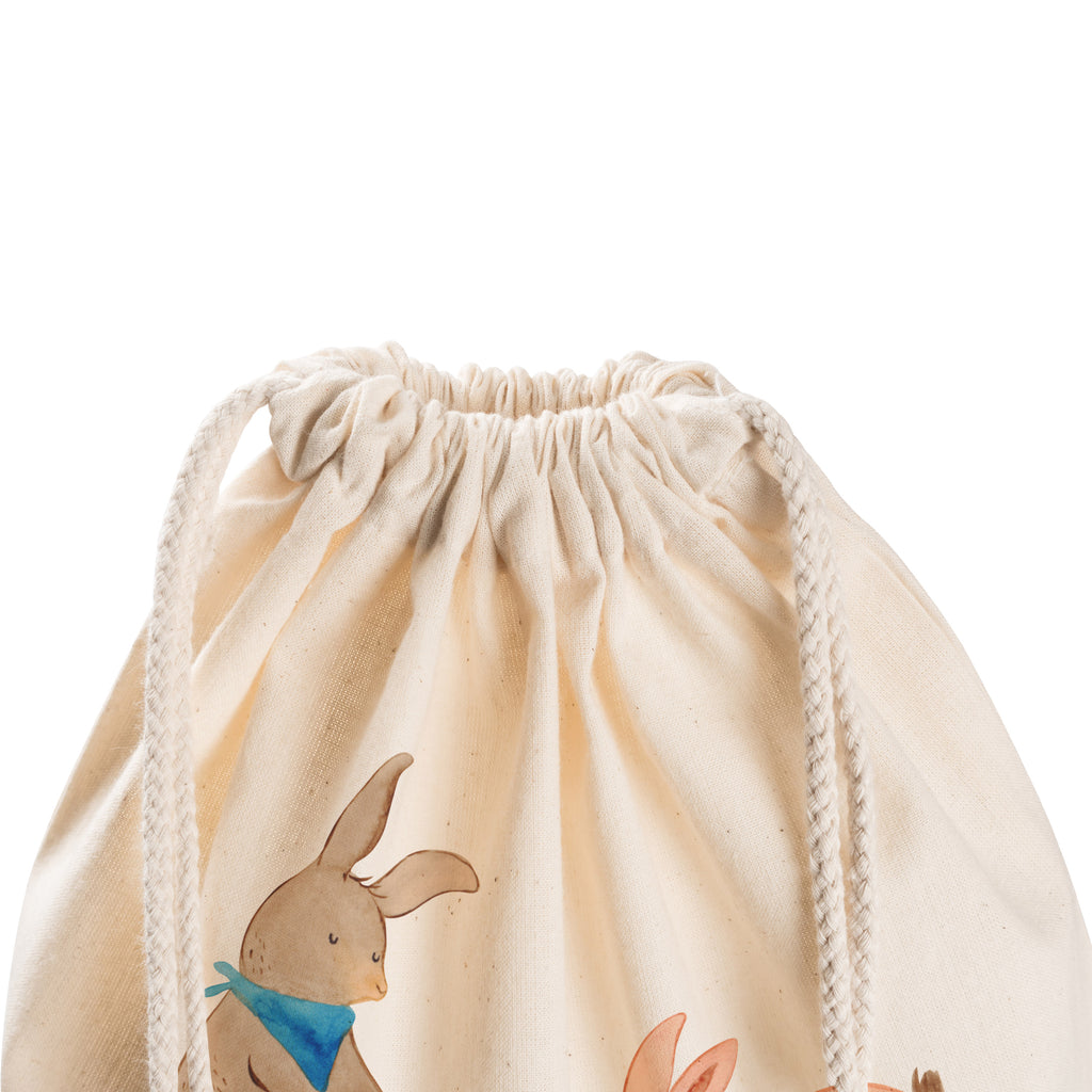 Sportbeutel Hasen Muschel Turnbeutel, Beutel, Sporttasche, Tasche, Stoffbeutel, Familie, Vatertag, Muttertag, Bruder, Schwester, Mama, Papa, Oma, Opa, Hasen, beste Freundin, Freundin, Freundinnen, best friends, BFF, Muscheln sammeln, Muscheln, Meer