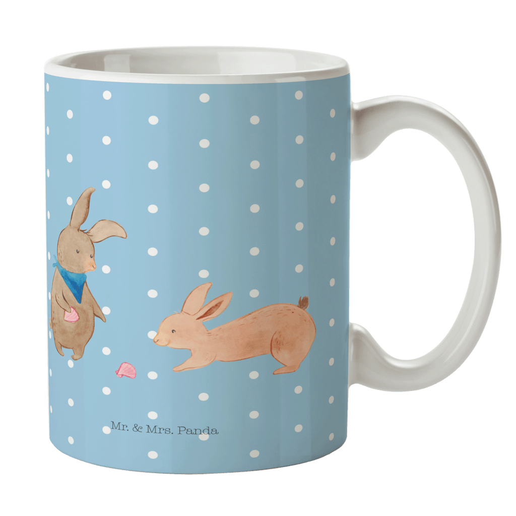 Tasse Hasen Muschel Hasen, beste Freundin, Freundin, Freundinnen, best friends, BFF, Muscheln sammeln, Muscheln, Meer Becher, Kaffeetasse, Kaffeebecher, Tee, Frühstück, Büro  Familie, Vatertag, Muttertag, Bruder, Schwester, Mama, Papa, Oma, Opa