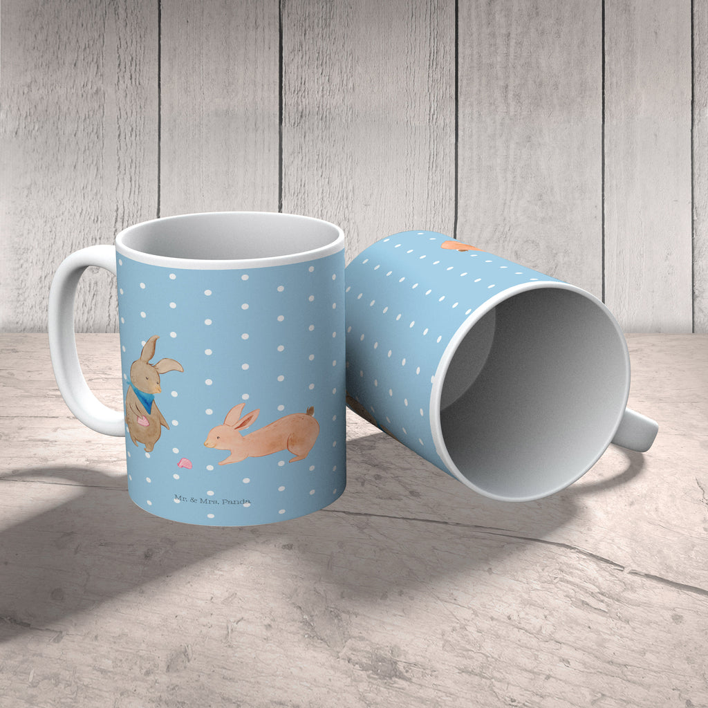 Tasse Hasen Muschel Hasen, beste Freundin, Freundin, Freundinnen, best friends, BFF, Muscheln sammeln, Muscheln, Meer Becher, Kaffeetasse, Kaffeebecher, Tee, Frühstück, Büro  Familie, Vatertag, Muttertag, Bruder, Schwester, Mama, Papa, Oma, Opa