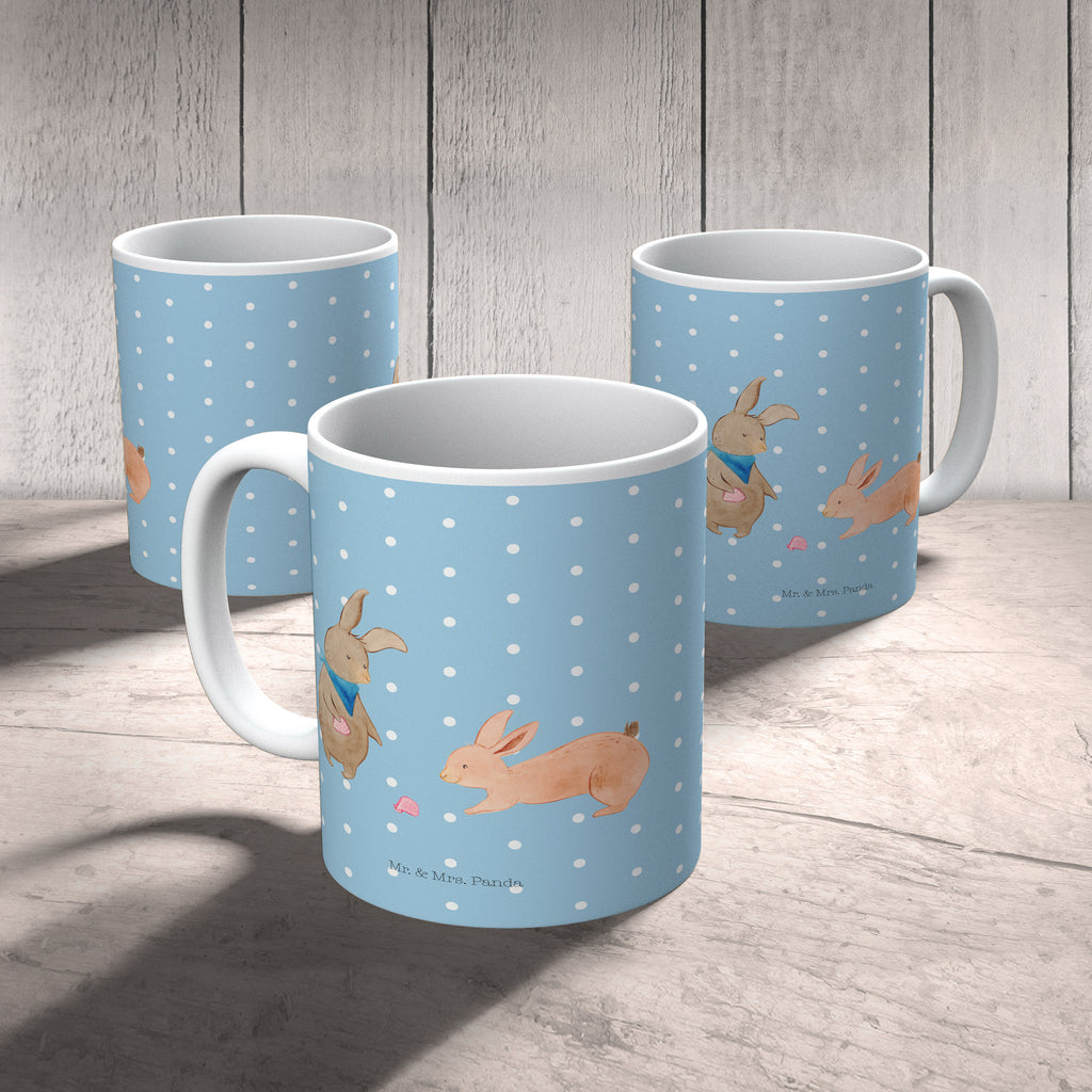 Tasse Hasen Muschel Hasen, beste Freundin, Freundin, Freundinnen, best friends, BFF, Muscheln sammeln, Muscheln, Meer Becher, Kaffeetasse, Kaffeebecher, Tee, Frühstück, Büro  Familie, Vatertag, Muttertag, Bruder, Schwester, Mama, Papa, Oma, Opa
