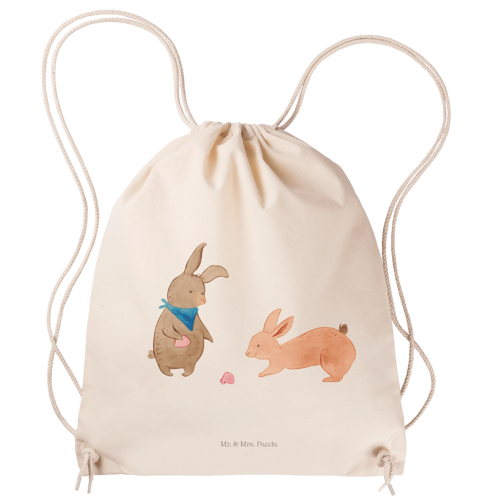 Sportbeutel Hasen Muschel Turnbeutel, Beutel, Sporttasche, Tasche, Stoffbeutel, Familie, Vatertag, Muttertag, Bruder, Schwester, Mama, Papa, Oma, Opa, Hasen, beste Freundin, Freundin, Freundinnen, best friends, BFF, Muscheln sammeln, Muscheln, Meer