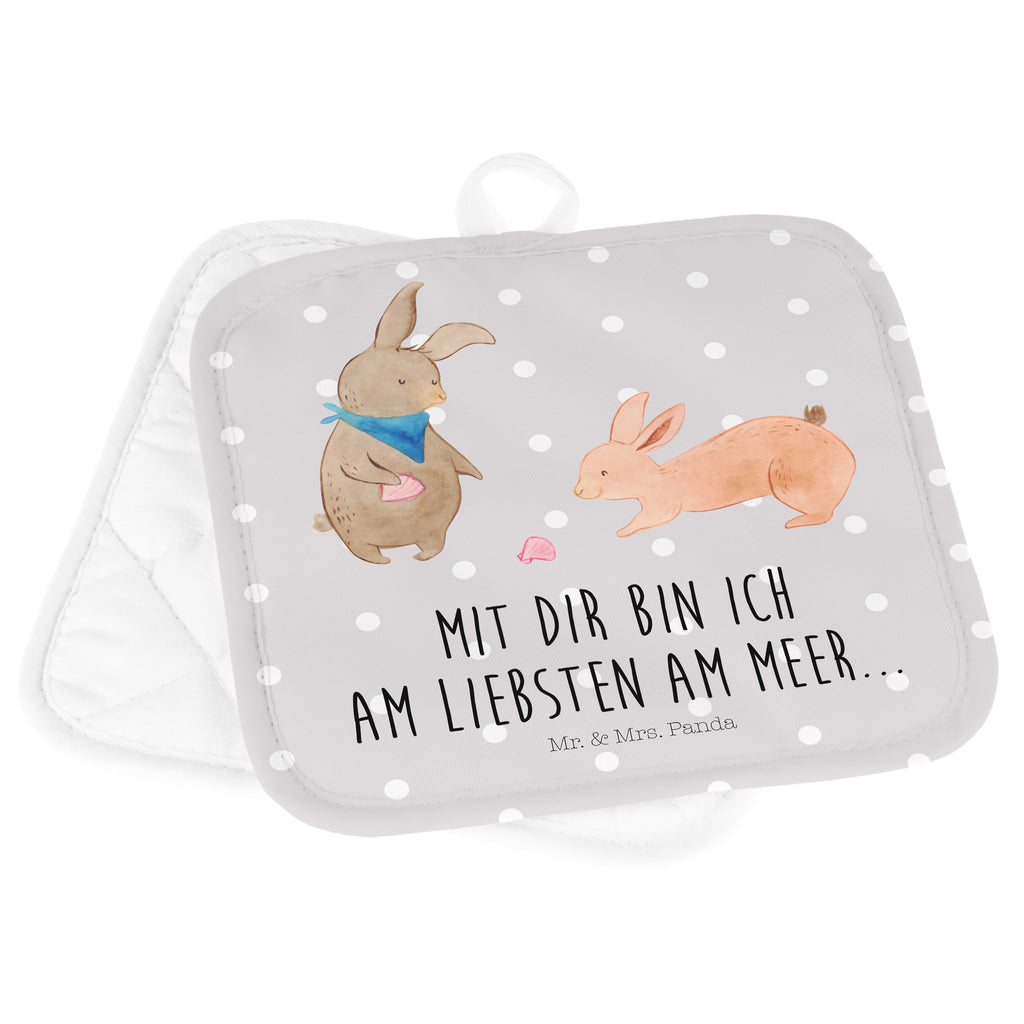 2er Set Topflappen  Hasen Muschel Topflappen, Topfuntersetzer, Ofenhandschuh, Topflappen Set, Topflappen lustig, Topflappen mit Spruch, Familie, Vatertag, Muttertag, Bruder, Schwester, Mama, Papa, Oma, Opa, Hasen, beste Freundin, Freundin, Freundinnen, best friends, BFF, Muscheln sammeln, Muscheln, Meer