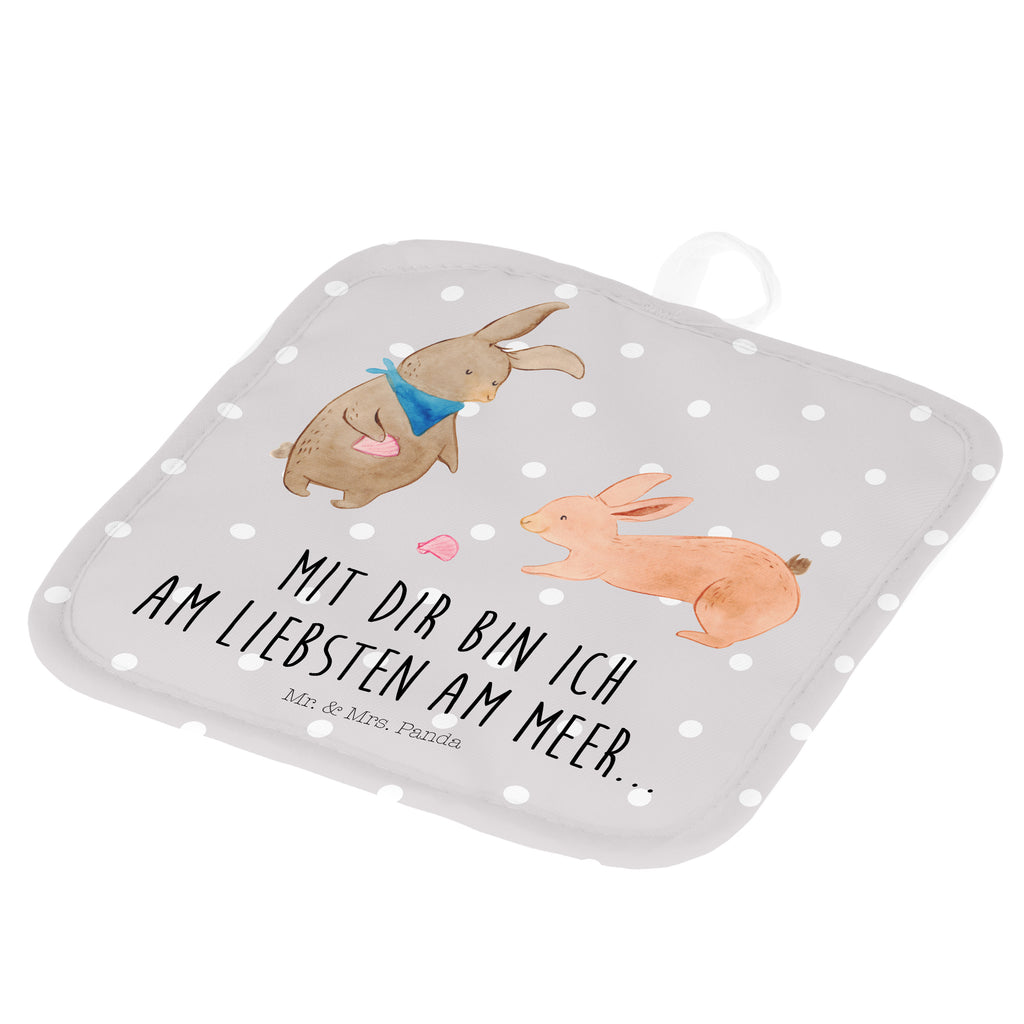 2er Set Topflappen  Hasen Muschel Topflappen, Topfuntersetzer, Ofenhandschuh, Topflappen Set, Topflappen lustig, Topflappen mit Spruch, Familie, Vatertag, Muttertag, Bruder, Schwester, Mama, Papa, Oma, Opa, Hasen, beste Freundin, Freundin, Freundinnen, best friends, BFF, Muscheln sammeln, Muscheln, Meer
