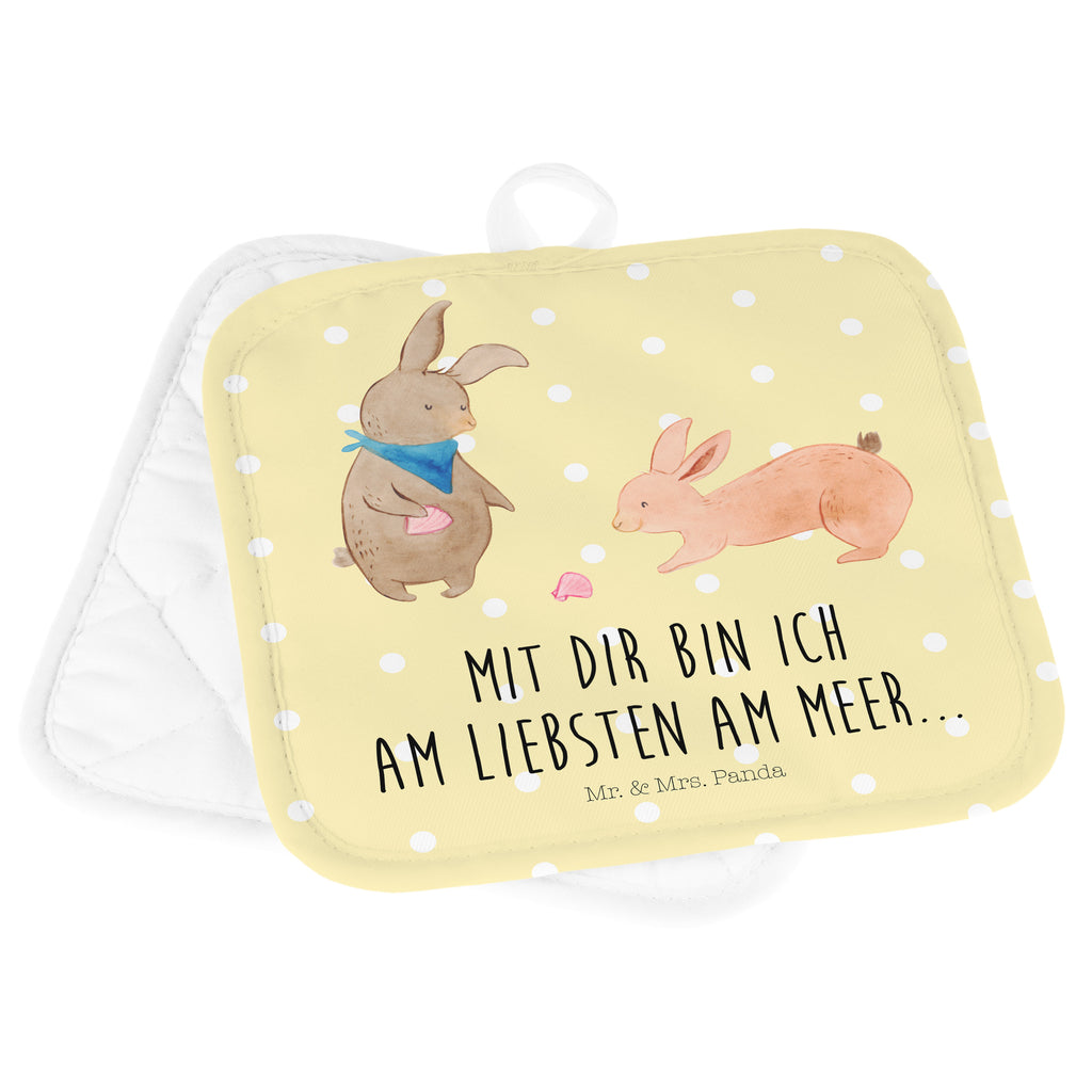2er Set Topflappen  Hasen Muschel Topflappen, Topfuntersetzer, Ofenhandschuh, Topflappen Set, Topflappen lustig, Topflappen mit Spruch, Familie, Vatertag, Muttertag, Bruder, Schwester, Mama, Papa, Oma, Opa, Hasen, beste Freundin, Freundin, Freundinnen, best friends, BFF, Muscheln sammeln, Muscheln, Meer