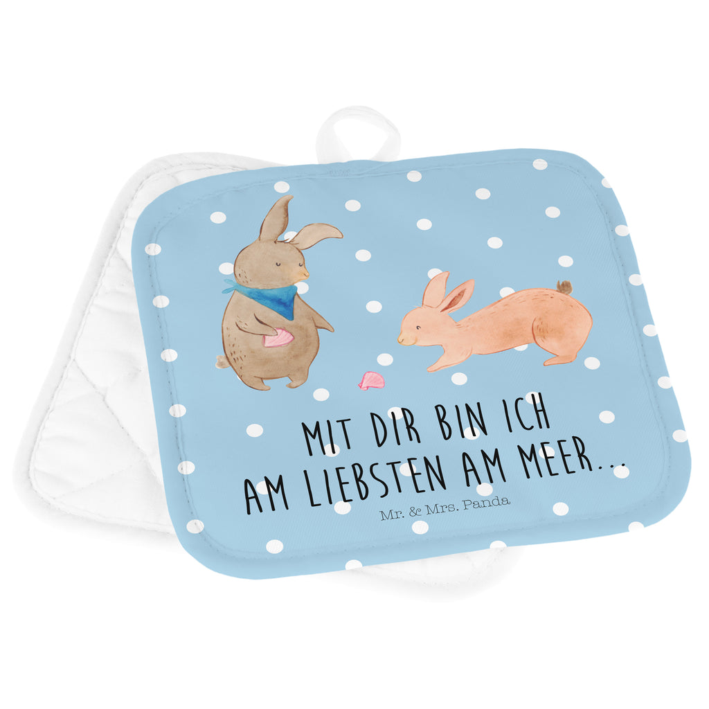 2er Set Topflappen  Hasen Muschel Topflappen, Topfuntersetzer, Ofenhandschuh, Topflappen Set, Topflappen lustig, Topflappen mit Spruch, Familie, Vatertag, Muttertag, Bruder, Schwester, Mama, Papa, Oma, Opa, Hasen, beste Freundin, Freundin, Freundinnen, best friends, BFF, Muscheln sammeln, Muscheln, Meer