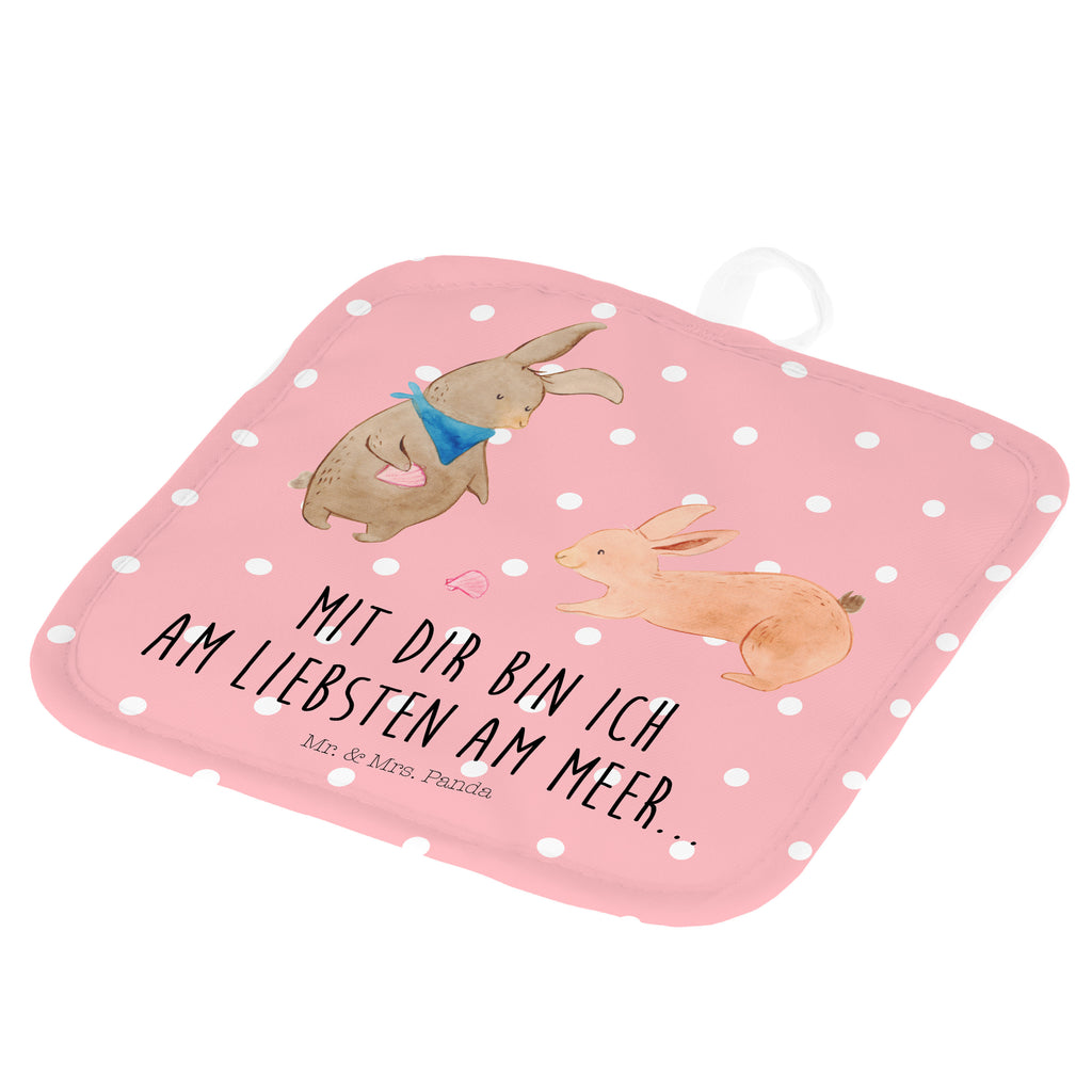 2er Set Topflappen  Hasen Muschel Topflappen, Topfuntersetzer, Ofenhandschuh, Topflappen Set, Topflappen lustig, Topflappen mit Spruch, Familie, Vatertag, Muttertag, Bruder, Schwester, Mama, Papa, Oma, Opa, Hasen, beste Freundin, Freundin, Freundinnen, best friends, BFF, Muscheln sammeln, Muscheln, Meer