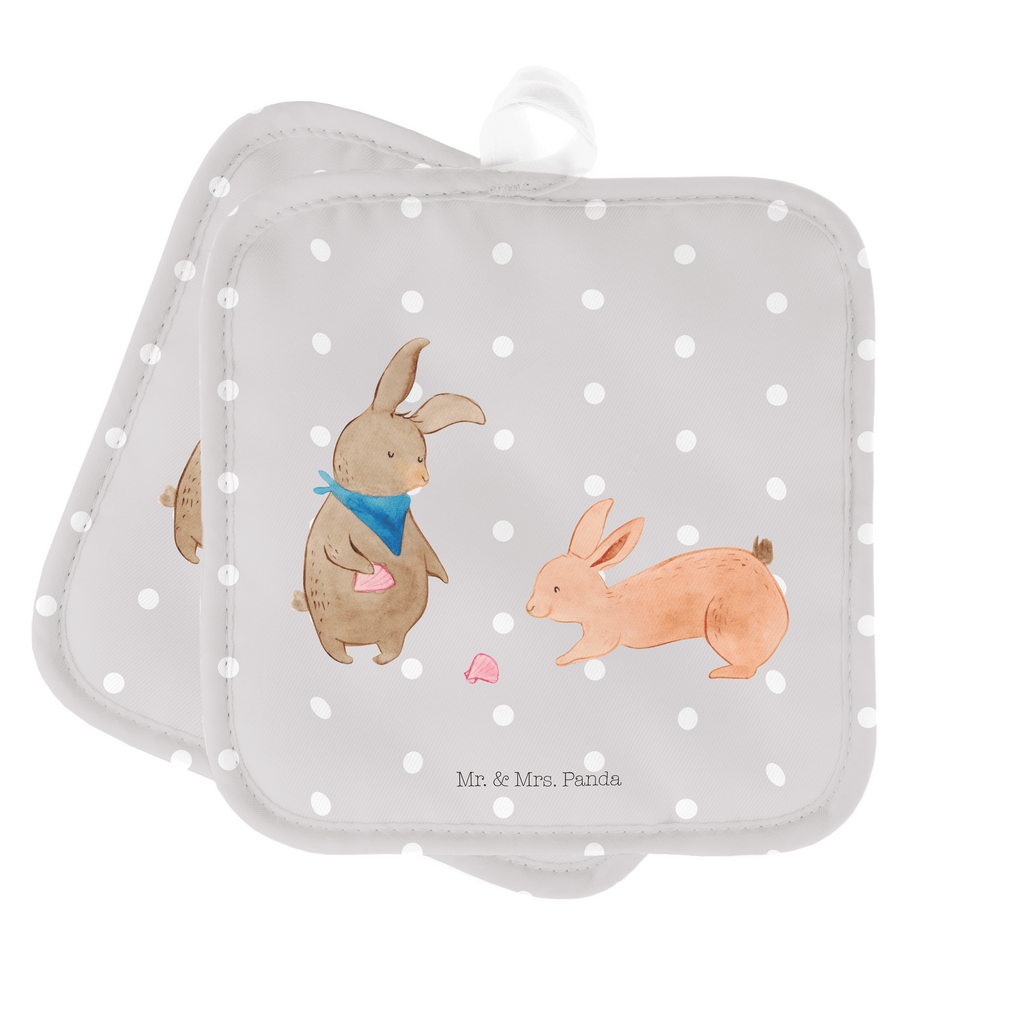 2er Set Topflappen  Hasen Muschel Topflappen, Topfuntersetzer, Ofenhandschuh, Topflappen Set, Topflappen lustig, Topflappen mit Spruch, Familie, Vatertag, Muttertag, Bruder, Schwester, Mama, Papa, Oma, Opa, Hasen, beste Freundin, Freundin, Freundinnen, best friends, BFF, Muscheln sammeln, Muscheln, Meer