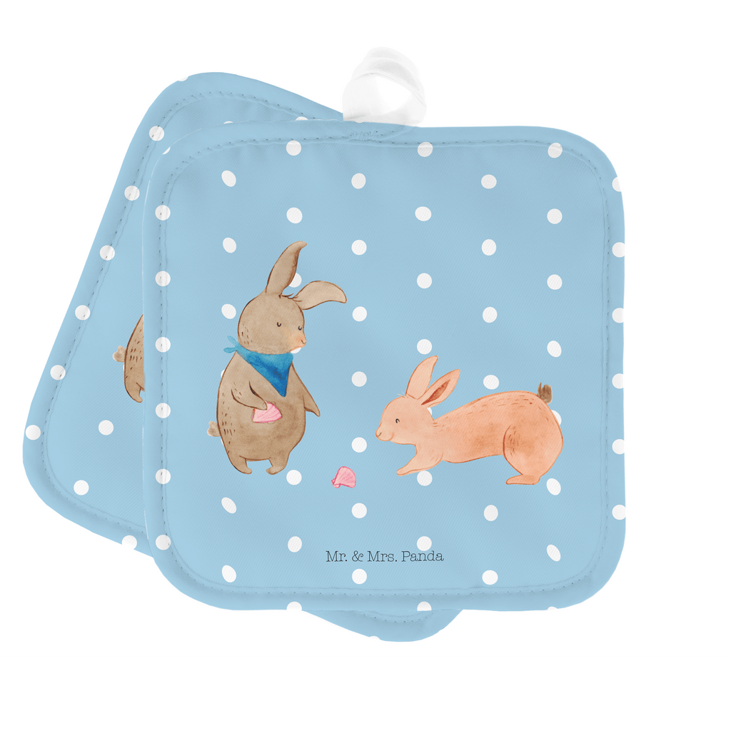 2er Set Topflappen  Hasen Muschel Topflappen, Topfuntersetzer, Ofenhandschuh, Topflappen Set, Topflappen lustig, Topflappen mit Spruch, Familie, Vatertag, Muttertag, Bruder, Schwester, Mama, Papa, Oma, Opa, Hasen, beste Freundin, Freundin, Freundinnen, best friends, BFF, Muscheln sammeln, Muscheln, Meer