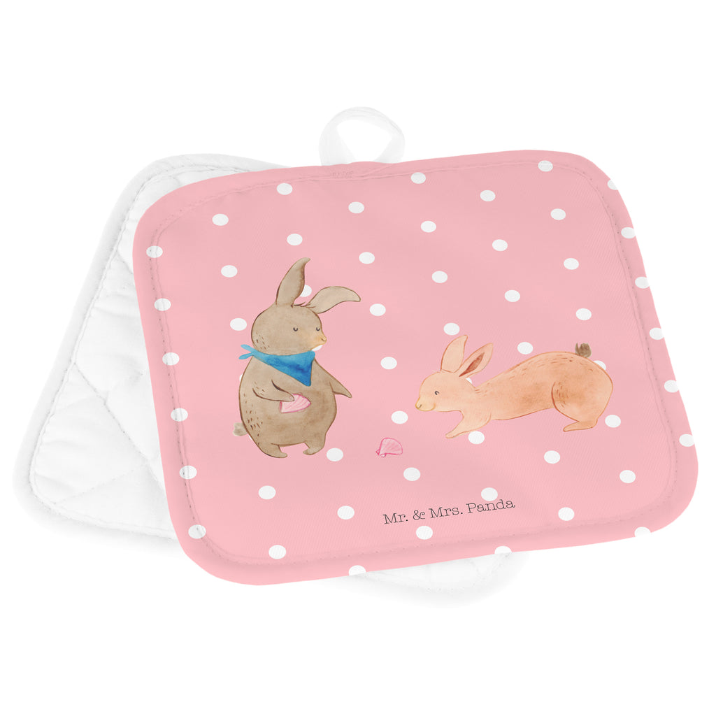 2er Set Topflappen  Hasen Muschel Topflappen, Topfuntersetzer, Ofenhandschuh, Topflappen Set, Topflappen lustig, Topflappen mit Spruch, Familie, Vatertag, Muttertag, Bruder, Schwester, Mama, Papa, Oma, Opa, Hasen, beste Freundin, Freundin, Freundinnen, best friends, BFF, Muscheln sammeln, Muscheln, Meer
