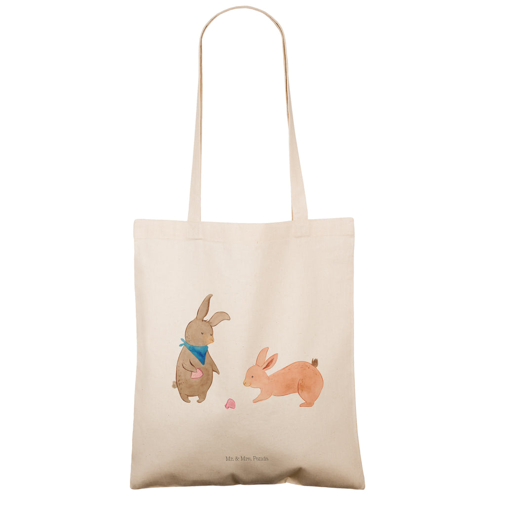 Tragetasche Hasen Muschel Beuteltasche, Beutel, Einkaufstasche, Jutebeutel, Stoffbeutel, Familie, Vatertag, Muttertag, Bruder, Schwester, Mama, Papa, Oma, Opa, Hasen, beste Freundin, Freundin, Freundinnen, best friends, BFF, Muscheln sammeln, Muscheln, Meer