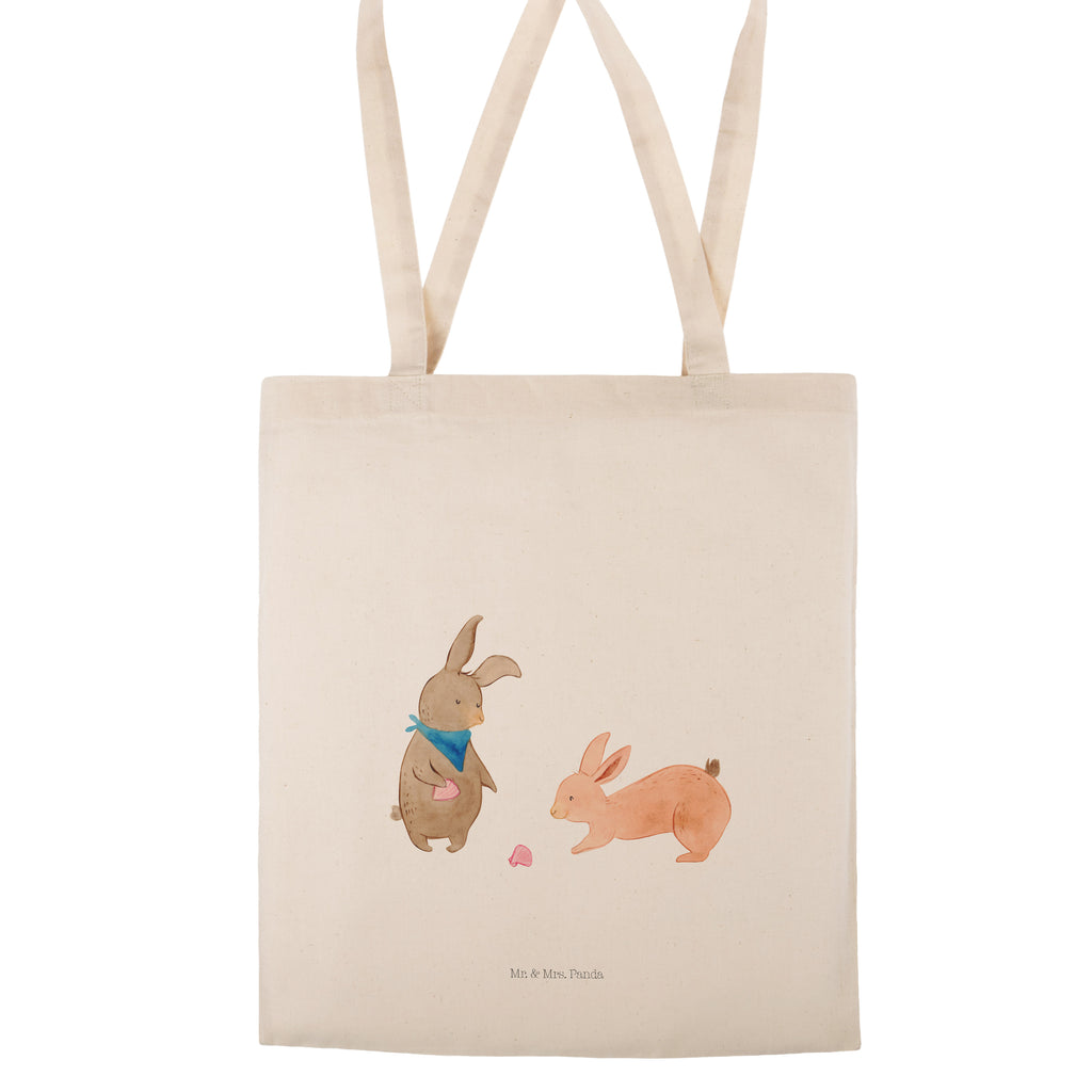 Tragetasche Hasen Muschel Beuteltasche, Beutel, Einkaufstasche, Jutebeutel, Stoffbeutel, Familie, Vatertag, Muttertag, Bruder, Schwester, Mama, Papa, Oma, Opa, Hasen, beste Freundin, Freundin, Freundinnen, best friends, BFF, Muscheln sammeln, Muscheln, Meer