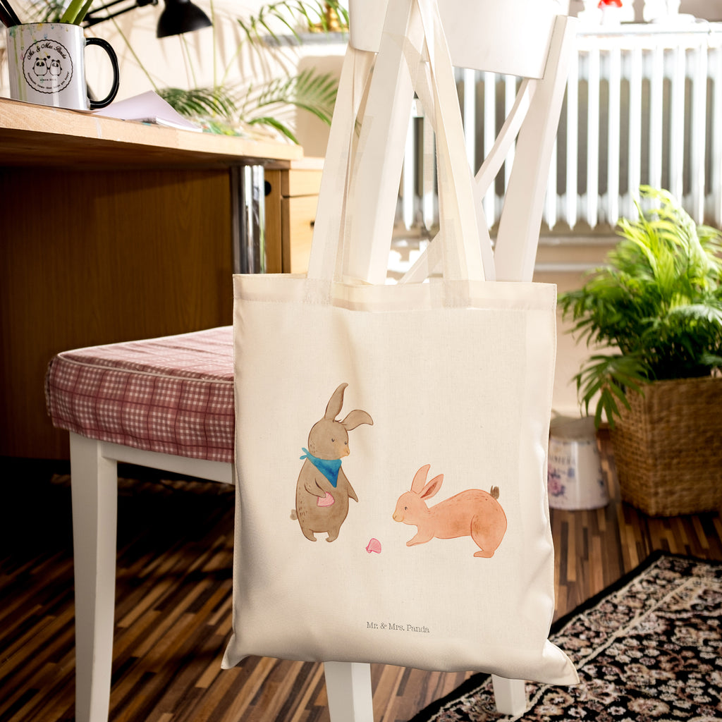 Tragetasche Hasen Muschel Beuteltasche, Beutel, Einkaufstasche, Jutebeutel, Stoffbeutel, Familie, Vatertag, Muttertag, Bruder, Schwester, Mama, Papa, Oma, Opa, Hasen, beste Freundin, Freundin, Freundinnen, best friends, BFF, Muscheln sammeln, Muscheln, Meer