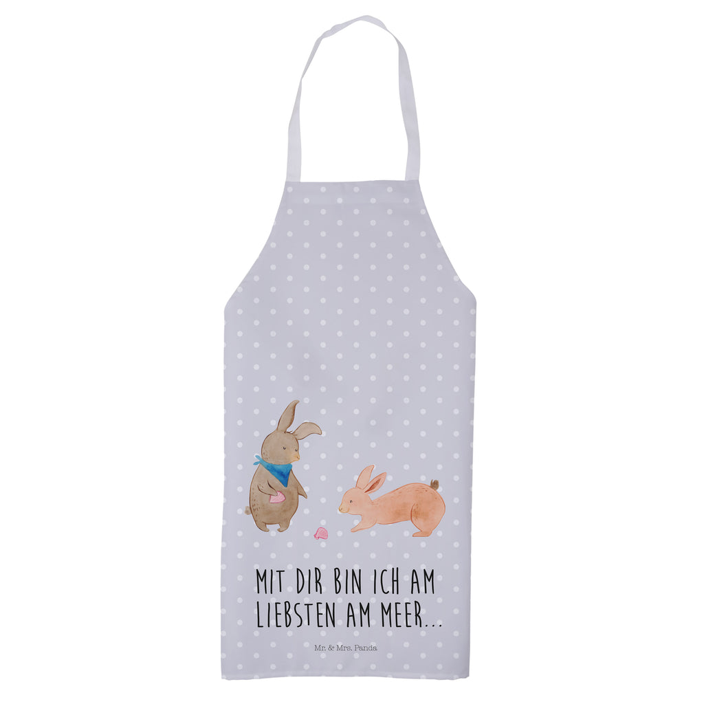 Kochschürze Hasen Muschel Schürze, Backschürze, Küchenschürze, Grillschürze, Latzschürze, Familie, Vatertag, Muttertag, Bruder, Schwester, Mama, Papa, Oma, Opa, Hasen, beste Freundin, Freundin, Freundinnen, best friends, BFF, Muscheln sammeln, Muscheln, Meer
