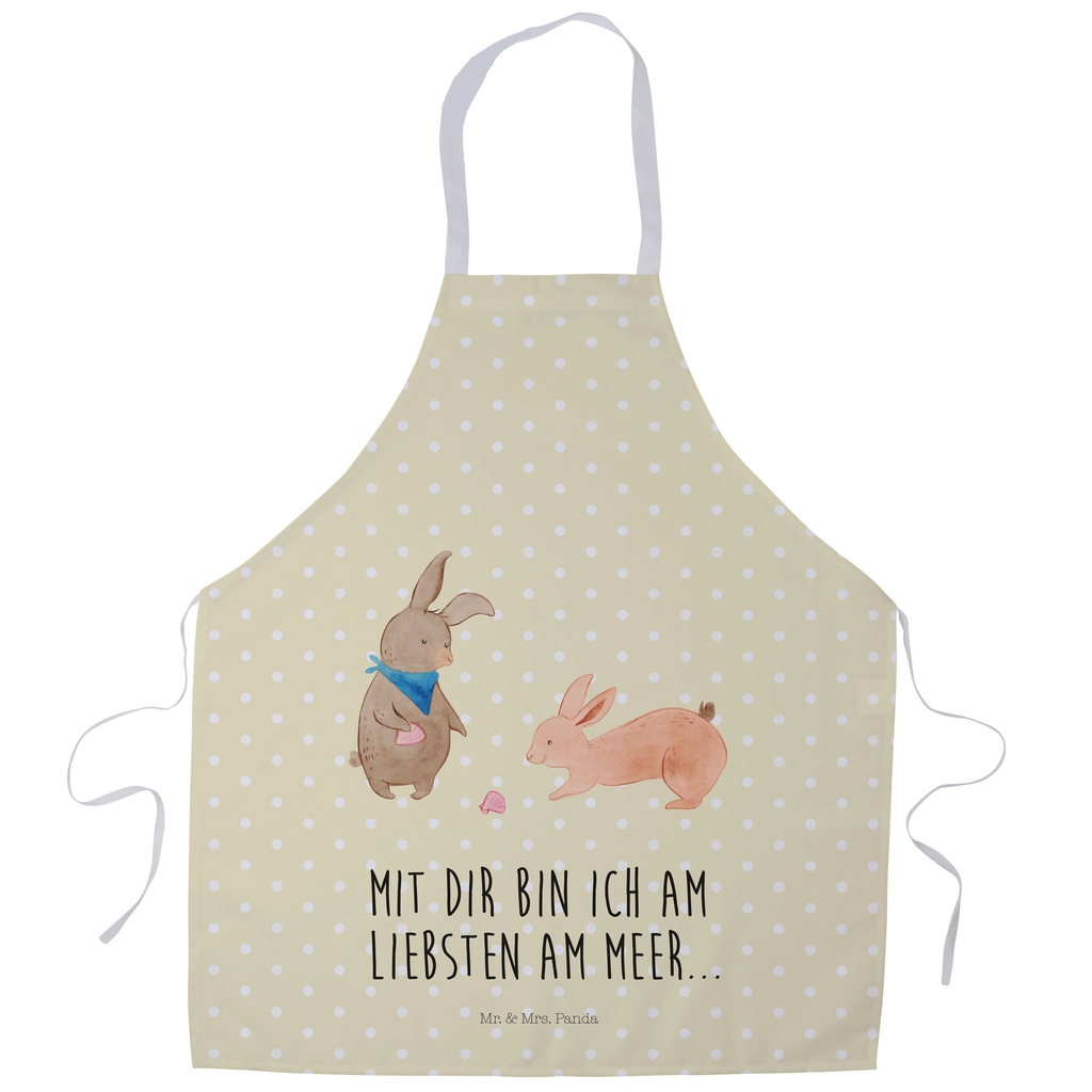 Kochschürze Hasen Muschel Schürze, Backschürze, Küchenschürze, Grillschürze, Latzschürze, Familie, Vatertag, Muttertag, Bruder, Schwester, Mama, Papa, Oma, Opa, Hasen, beste Freundin, Freundin, Freundinnen, best friends, BFF, Muscheln sammeln, Muscheln, Meer
