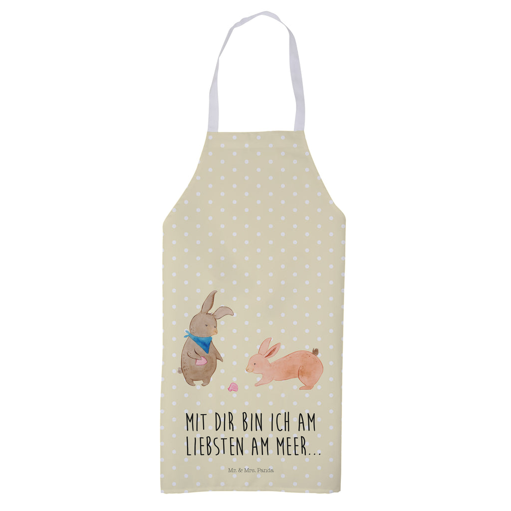 Kochschürze Hasen Muschel Schürze, Backschürze, Küchenschürze, Grillschürze, Latzschürze, Familie, Vatertag, Muttertag, Bruder, Schwester, Mama, Papa, Oma, Opa, Hasen, beste Freundin, Freundin, Freundinnen, best friends, BFF, Muscheln sammeln, Muscheln, Meer