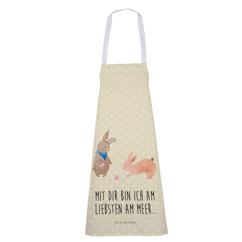 Kochschürze Hasen Muschel Schürze, Backschürze, Küchenschürze, Grillschürze, Latzschürze, Familie, Vatertag, Muttertag, Bruder, Schwester, Mama, Papa, Oma, Opa, Hasen, beste Freundin, Freundin, Freundinnen, best friends, BFF, Muscheln sammeln, Muscheln, Meer