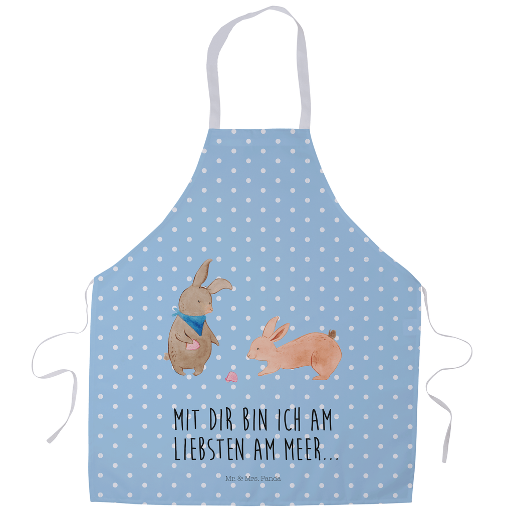 Kochschürze Hasen Muschel Schürze, Backschürze, Küchenschürze, Grillschürze, Latzschürze, Familie, Vatertag, Muttertag, Bruder, Schwester, Mama, Papa, Oma, Opa, Hasen, beste Freundin, Freundin, Freundinnen, best friends, BFF, Muscheln sammeln, Muscheln, Meer