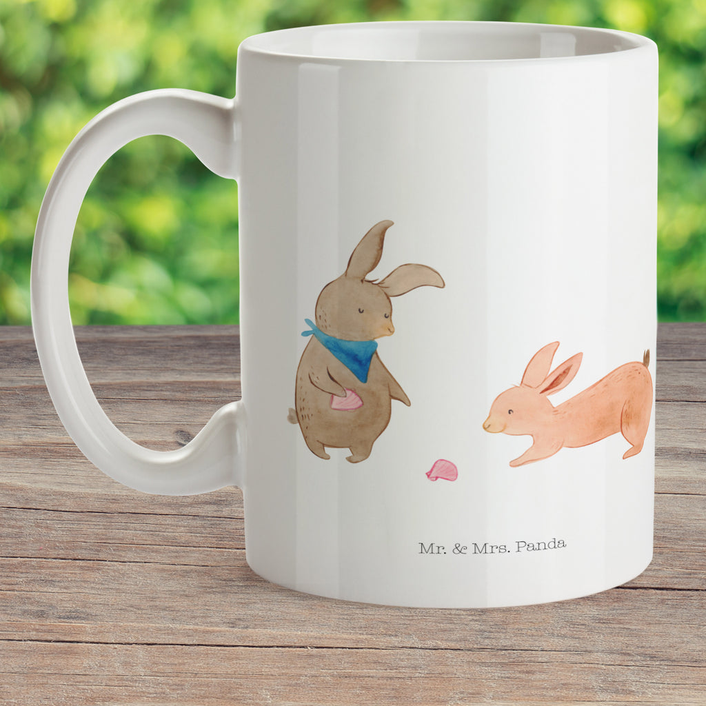 Kindertasse Hasen Muschel Kunststoff Tasse, Kindergarten, Tasse, Trinkbecher, Camping Becher, Kaffeetasse, Kunststoffbecher, Kindergartenbecher, Outdoorgeschirr, Kunststoffgeschirr, Reisebecher, Reisetasse, Kinderbecher, Familie, Vatertag, Muttertag, Bruder, Schwester, Mama, Papa, Oma, Opa, Hasen, beste Freundin, Freundin, Freundinnen, best friends, BFF, Muscheln sammeln, Muscheln, Meer