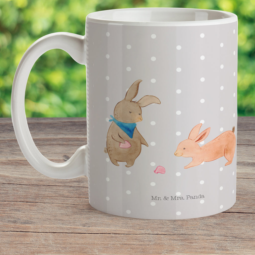 Kindertasse Hasen Muschel Kunststoff Tasse, Kindergarten, Tasse, Trinkbecher, Camping Becher, Kaffeetasse, Kunststoffbecher, Kindergartenbecher, Outdoorgeschirr, Kunststoffgeschirr, Reisebecher, Reisetasse, Kinderbecher, Familie, Vatertag, Muttertag, Bruder, Schwester, Mama, Papa, Oma, Opa, Hasen, beste Freundin, Freundin, Freundinnen, best friends, BFF, Muscheln sammeln, Muscheln, Meer