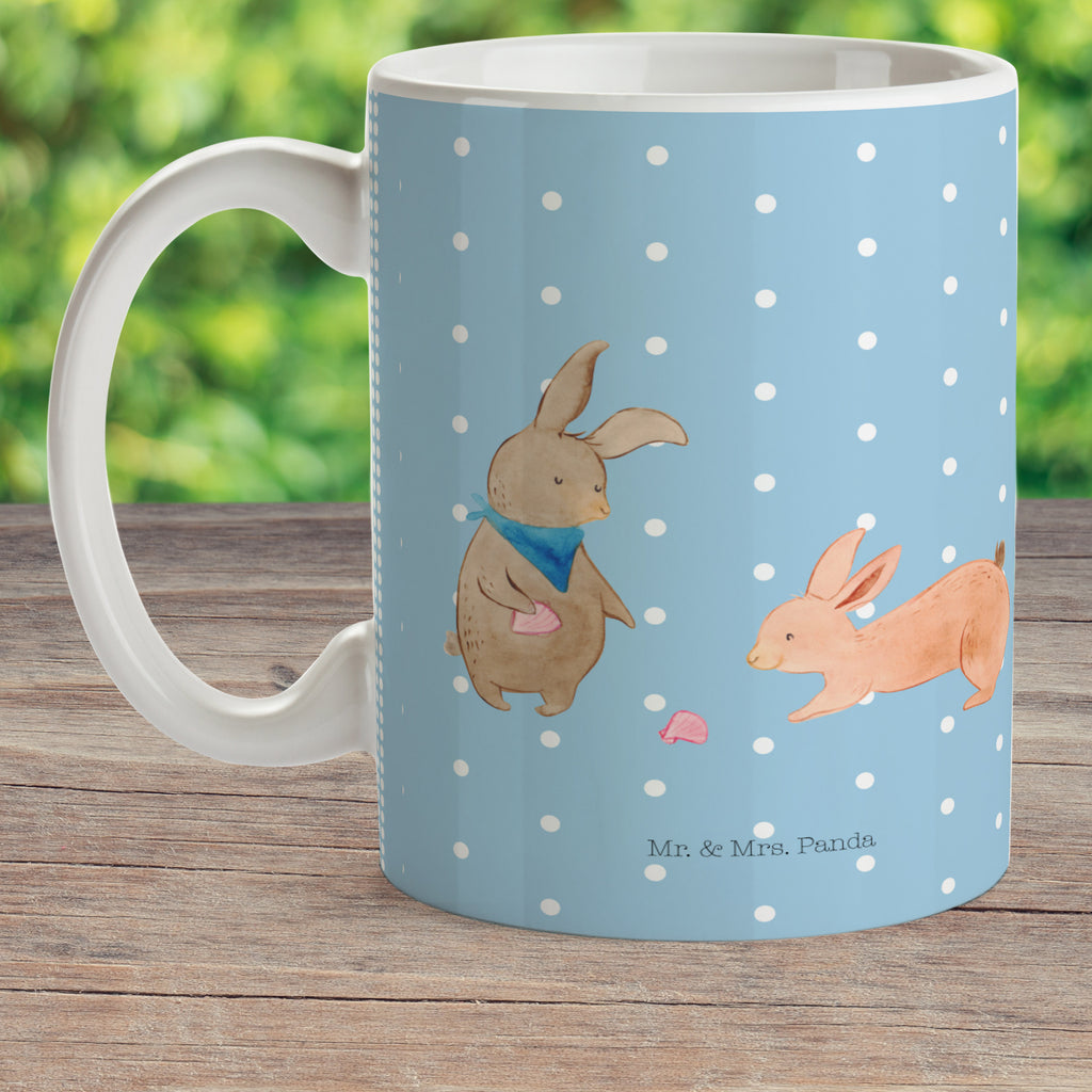 Kindertasse Hasen Muschel Kunststoff Tasse, Kindergarten, Tasse, Trinkbecher, Camping Becher, Kaffeetasse, Kunststoffbecher, Kindergartenbecher, Outdoorgeschirr, Kunststoffgeschirr, Reisebecher, Reisetasse, Kinderbecher, Familie, Vatertag, Muttertag, Bruder, Schwester, Mama, Papa, Oma, Opa, Hasen, beste Freundin, Freundin, Freundinnen, best friends, BFF, Muscheln sammeln, Muscheln, Meer