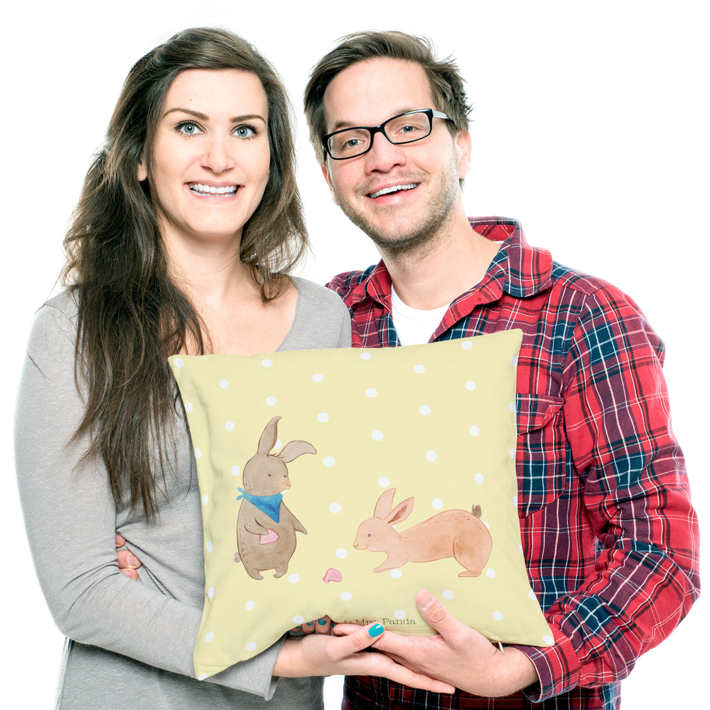 40x40 Kissen Hasen Muschel Kissenhülle, Kopfkissen, Sofakissen, Dekokissen, Motivkissen, Familie, Vatertag, Muttertag, Bruder, Schwester, Mama, Papa, Oma, Opa, Hasen, beste Freundin, Freundin, Freundinnen, best friends, BFF, Muscheln sammeln, Muscheln, Meer
