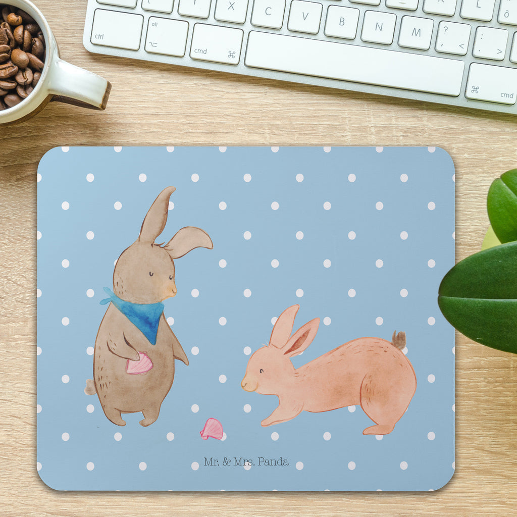 Mauspad Hasen Muschel Mousepad, Computer zubehör, Büroausstattung, PC Zubehör, Arbeitszimmer, Mauspad, Einzigartiges Mauspad, Designer Mauspad, Familie, Vatertag, Muttertag, Bruder, Schwester, Mama, Papa, Oma, Opa, Hasen, beste Freundin, Freundin, Freundinnen, best friends, BFF, Muscheln sammeln, Muscheln, Meer
