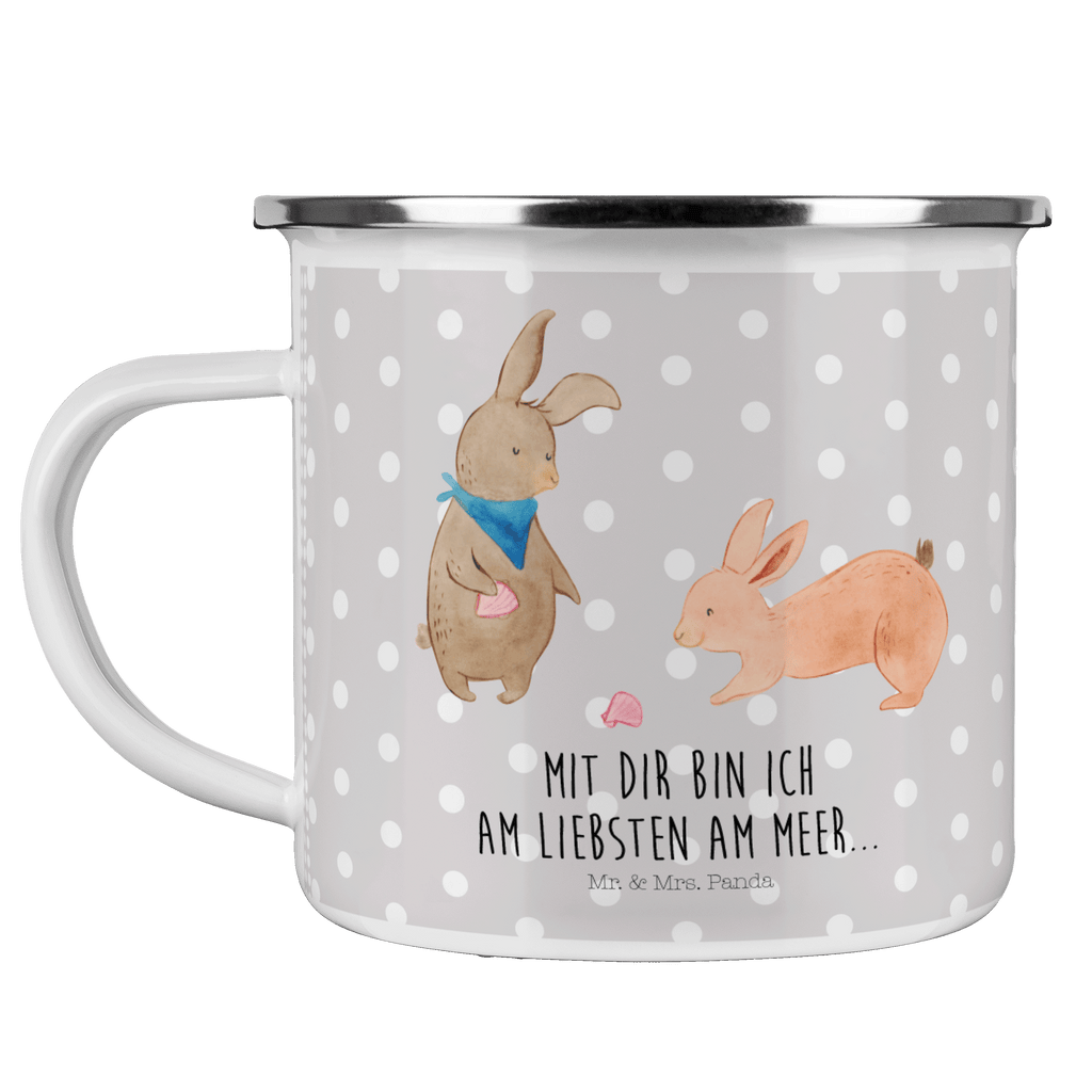 Camping Emaille Tasse Hasen Muschel Campingtasse, Trinkbecher, Metalltasse, Outdoor Tasse, Emaille Trinkbecher, Blechtasse Outdoor, Emaille Campingbecher, Edelstahl Trinkbecher, Metalltasse für Camping, Kaffee Blechtasse, Camping Tasse Metall, Familie, Vatertag, Muttertag, Bruder, Schwester, Mama, Papa, Oma, Opa, Hasen, beste Freundin, Freundin, Freundinnen, best friends, BFF, Muscheln sammeln, Muscheln, Meer