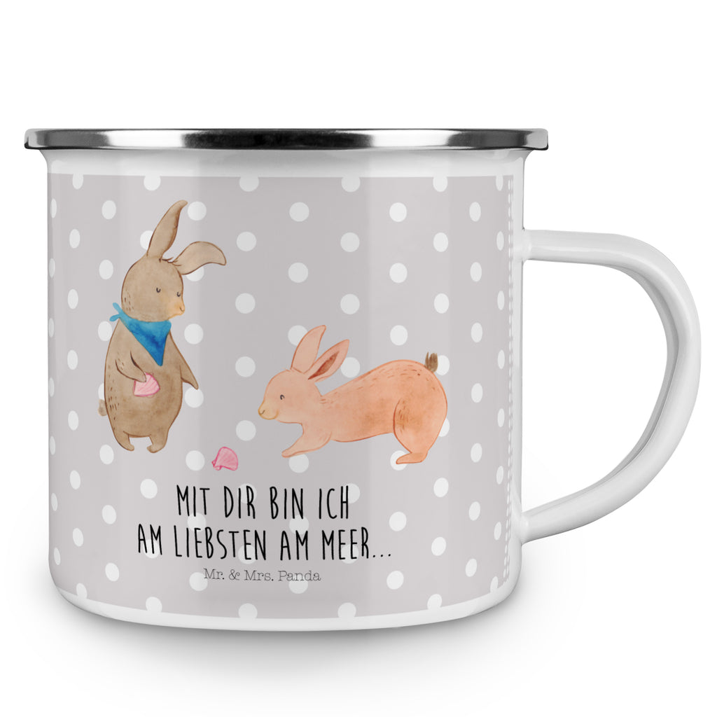 Camping Emaille Tasse Hasen Muschel Campingtasse, Trinkbecher, Metalltasse, Outdoor Tasse, Emaille Trinkbecher, Blechtasse Outdoor, Emaille Campingbecher, Edelstahl Trinkbecher, Metalltasse für Camping, Kaffee Blechtasse, Camping Tasse Metall, Familie, Vatertag, Muttertag, Bruder, Schwester, Mama, Papa, Oma, Opa, Hasen, beste Freundin, Freundin, Freundinnen, best friends, BFF, Muscheln sammeln, Muscheln, Meer