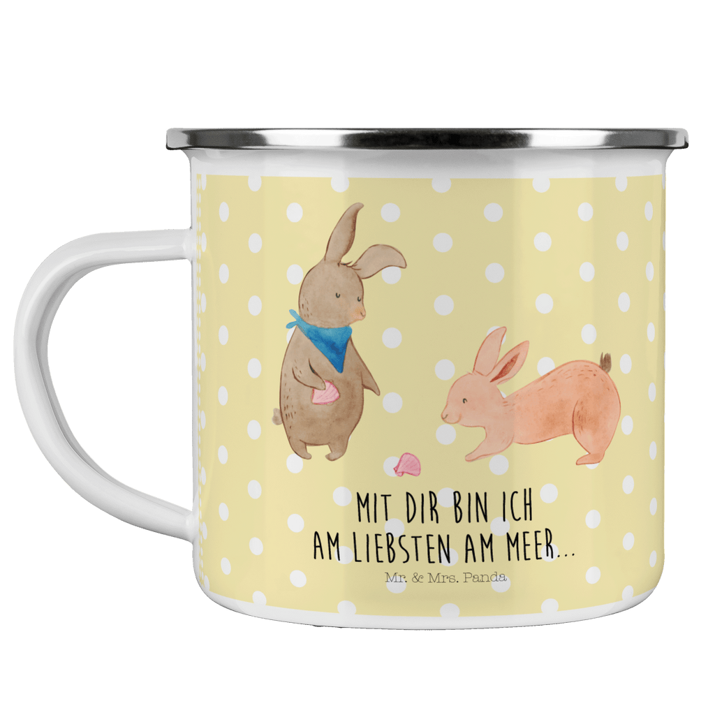 Camping Emaille Tasse Hasen Muschel Campingtasse, Trinkbecher, Metalltasse, Outdoor Tasse, Emaille Trinkbecher, Blechtasse Outdoor, Emaille Campingbecher, Edelstahl Trinkbecher, Metalltasse für Camping, Kaffee Blechtasse, Camping Tasse Metall, Familie, Vatertag, Muttertag, Bruder, Schwester, Mama, Papa, Oma, Opa, Hasen, beste Freundin, Freundin, Freundinnen, best friends, BFF, Muscheln sammeln, Muscheln, Meer