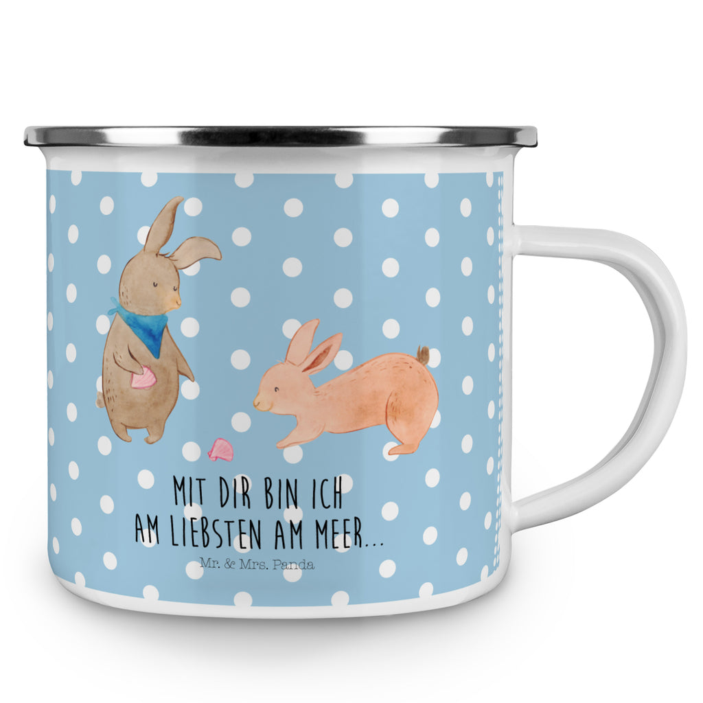 Camping Emaille Tasse Hasen Muschel Campingtasse, Trinkbecher, Metalltasse, Outdoor Tasse, Emaille Trinkbecher, Blechtasse Outdoor, Emaille Campingbecher, Edelstahl Trinkbecher, Metalltasse für Camping, Kaffee Blechtasse, Camping Tasse Metall, Familie, Vatertag, Muttertag, Bruder, Schwester, Mama, Papa, Oma, Opa, Hasen, beste Freundin, Freundin, Freundinnen, best friends, BFF, Muscheln sammeln, Muscheln, Meer
