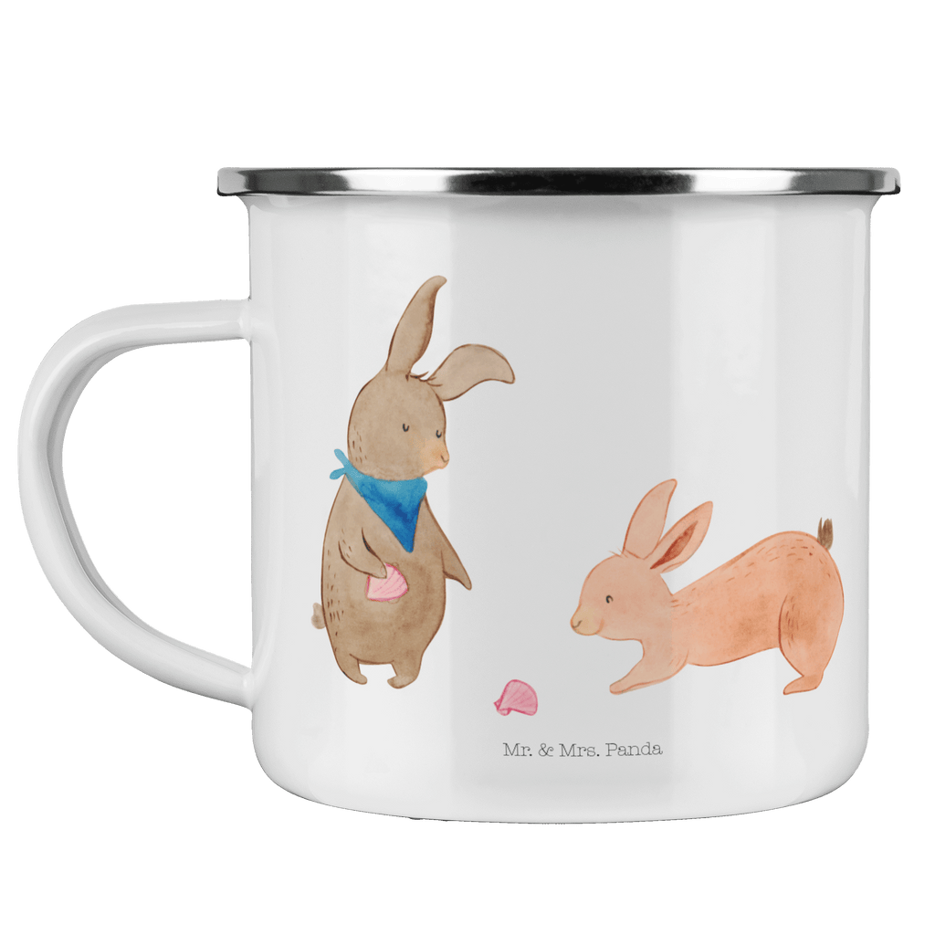 Camping Emaille Tasse Hasen Muschel Campingtasse, Trinkbecher, Metalltasse, Outdoor Tasse, Emaille Trinkbecher, Blechtasse Outdoor, Emaille Campingbecher, Edelstahl Trinkbecher, Metalltasse für Camping, Kaffee Blechtasse, Camping Tasse Metall, Familie, Vatertag, Muttertag, Bruder, Schwester, Mama, Papa, Oma, Opa, Hasen, beste Freundin, Freundin, Freundinnen, best friends, BFF, Muscheln sammeln, Muscheln, Meer
