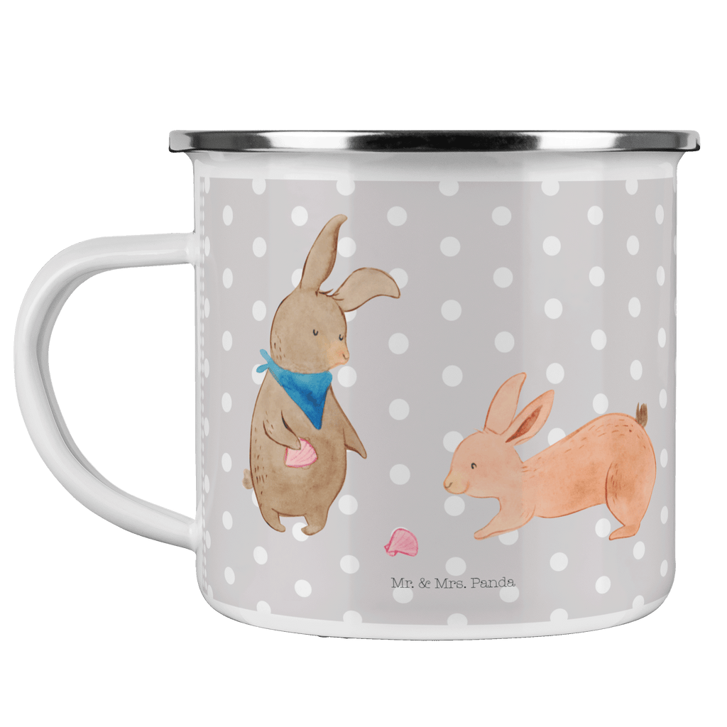 Camping Emaille Tasse Hasen Muschel Campingtasse, Trinkbecher, Metalltasse, Outdoor Tasse, Emaille Trinkbecher, Blechtasse Outdoor, Emaille Campingbecher, Edelstahl Trinkbecher, Metalltasse für Camping, Kaffee Blechtasse, Camping Tasse Metall, Familie, Vatertag, Muttertag, Bruder, Schwester, Mama, Papa, Oma, Opa, Hasen, beste Freundin, Freundin, Freundinnen, best friends, BFF, Muscheln sammeln, Muscheln, Meer