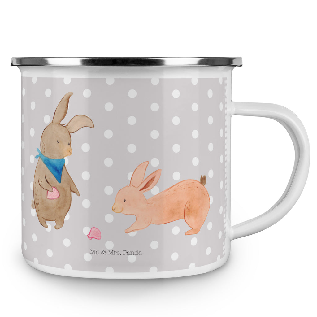 Camping Emaille Tasse Hasen Muschel Campingtasse, Trinkbecher, Metalltasse, Outdoor Tasse, Emaille Trinkbecher, Blechtasse Outdoor, Emaille Campingbecher, Edelstahl Trinkbecher, Metalltasse für Camping, Kaffee Blechtasse, Camping Tasse Metall, Familie, Vatertag, Muttertag, Bruder, Schwester, Mama, Papa, Oma, Opa, Hasen, beste Freundin, Freundin, Freundinnen, best friends, BFF, Muscheln sammeln, Muscheln, Meer