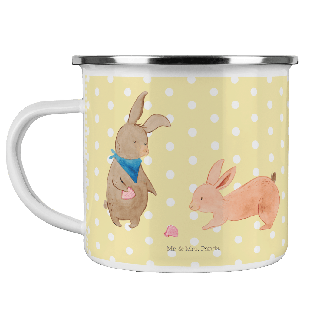 Camping Emaille Tasse Hasen Muschel Campingtasse, Trinkbecher, Metalltasse, Outdoor Tasse, Emaille Trinkbecher, Blechtasse Outdoor, Emaille Campingbecher, Edelstahl Trinkbecher, Metalltasse für Camping, Kaffee Blechtasse, Camping Tasse Metall, Familie, Vatertag, Muttertag, Bruder, Schwester, Mama, Papa, Oma, Opa, Hasen, beste Freundin, Freundin, Freundinnen, best friends, BFF, Muscheln sammeln, Muscheln, Meer