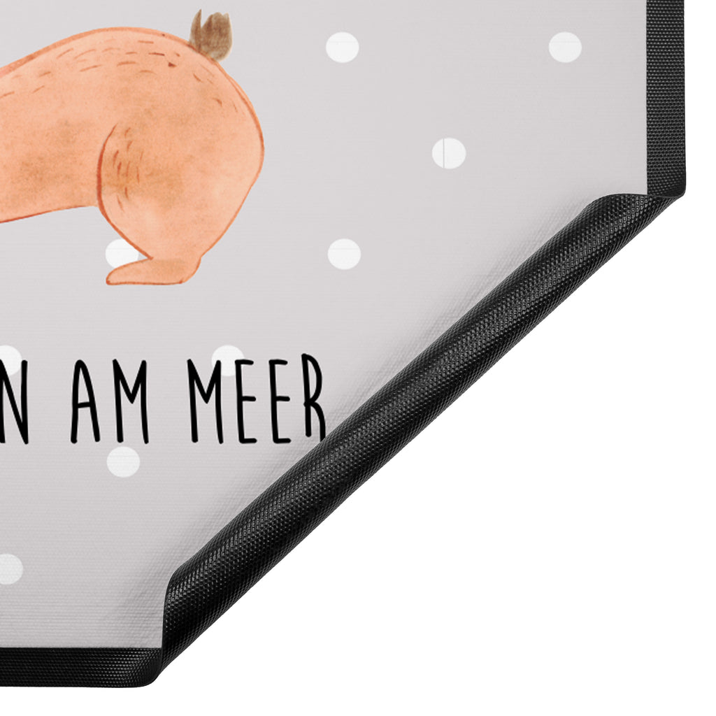 Fußmatte Hasen Muschel Hasen, beste Freundin, Freundin, Freundinnen, best friends, BFF, Muscheln sammeln, Muscheln, Meer Türvorleger, Schmutzmatte, Fußabtreter, Matte, Schmutzfänger, Fußabstreifer, Schmutzfangmatte, Türmatte, Motivfußmatte,  Haustürmatte, Vorleger  Familie, Vatertag, Muttertag, Bruder, Schwester, Mama, Papa, Oma, Opa