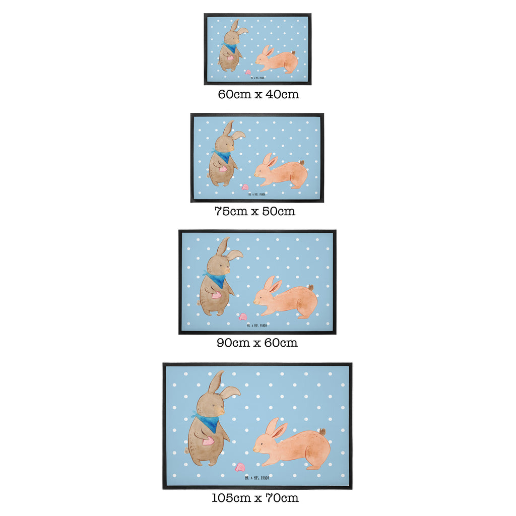 Fußmatte Hasen Muschel Hasen, beste Freundin, Freundin, Freundinnen, best friends, BFF, Muscheln sammeln, Muscheln, Meer Türvorleger, Schmutzmatte, Fußabtreter, Matte, Schmutzfänger, Fußabstreifer, Schmutzfangmatte, Türmatte, Motivfußmatte,  Haustürmatte, Vorleger  Familie, Vatertag, Muttertag, Bruder, Schwester, Mama, Papa, Oma, Opa