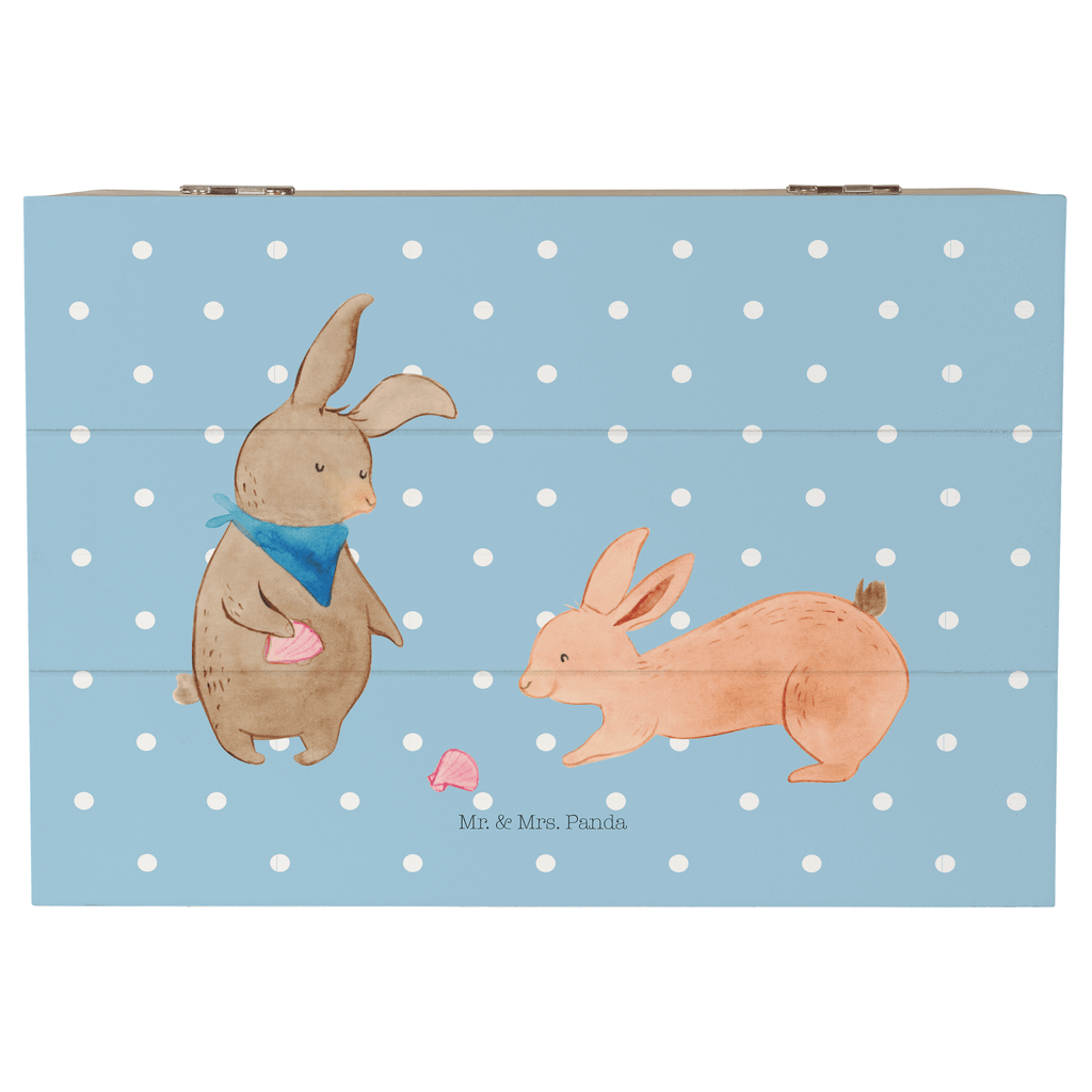 Holzkiste Hasen Muschel Holzkiste, Kiste, Schatzkiste, Truhe, Schatulle, XXL, Erinnerungsbox, Erinnerungskiste, Dekokiste, Aufbewahrungsbox, Familie, Vatertag, Muttertag, Bruder, Schwester, Mama, Papa, Oma, Opa, Hasen, beste Freundin, Freundin, Freundinnen, best friends, BFF, Muscheln sammeln, Muscheln, Meer