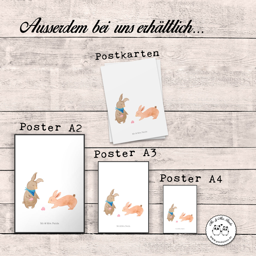 Poster Hasen Muschel Poster, Wandposter, Bild, Wanddeko, Küchenposter, Kinderposter, Wanddeko Bild, Raumdekoration, Wanddekoration, Handgemaltes Poster, Mr. & Mrs. Panda Poster, Designposter, Kunstdruck, Posterdruck, Familie, Vatertag, Muttertag, Bruder, Schwester, Mama, Papa, Oma, Opa, Hasen, beste Freundin, Freundin, Freundinnen, best friends, BFF, Muscheln sammeln, Muscheln, Meer