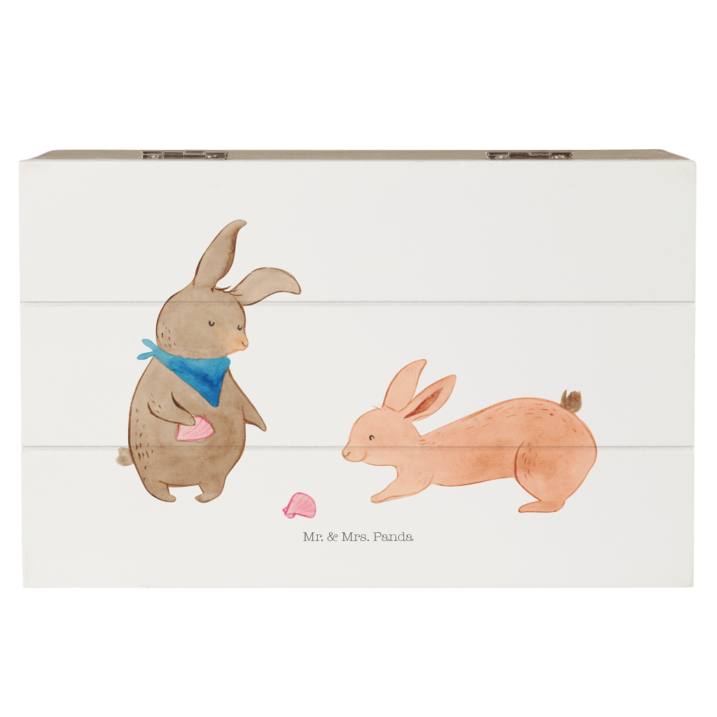 Holzkiste Hasen Muschel Holzkiste, Kiste, Schatzkiste, Truhe, Schatulle, XXL, Erinnerungsbox, Erinnerungskiste, Dekokiste, Aufbewahrungsbox, Familie, Vatertag, Muttertag, Bruder, Schwester, Mama, Papa, Oma, Opa, Hasen, beste Freundin, Freundin, Freundinnen, best friends, BFF, Muscheln sammeln, Muscheln, Meer